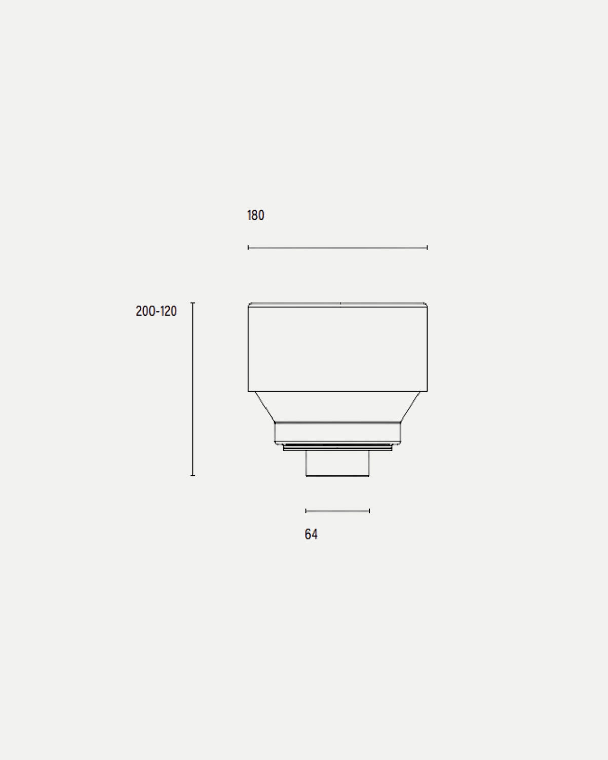 Mono 060 (DALI) Type 2 Fixed Trimless Concrete Downlight