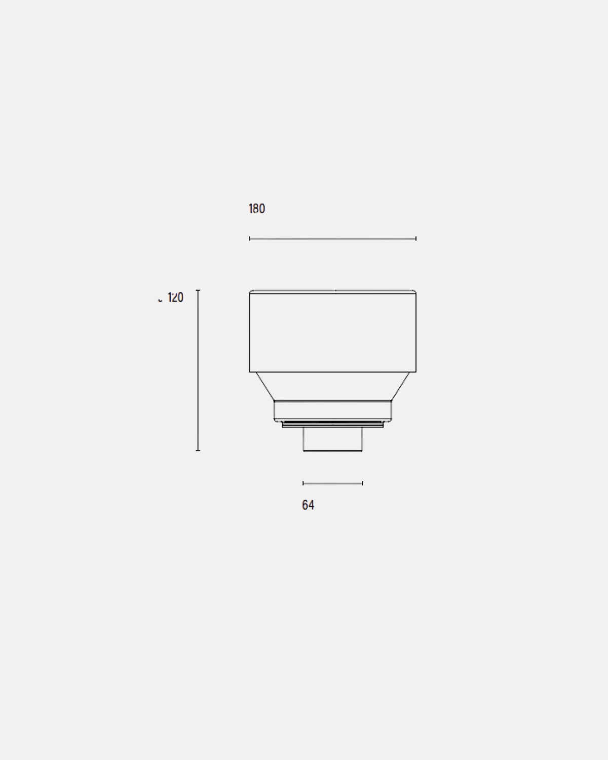 Mono 060 (PHASE DIM) Type 3 Fixed Trimless Concrete Downlight