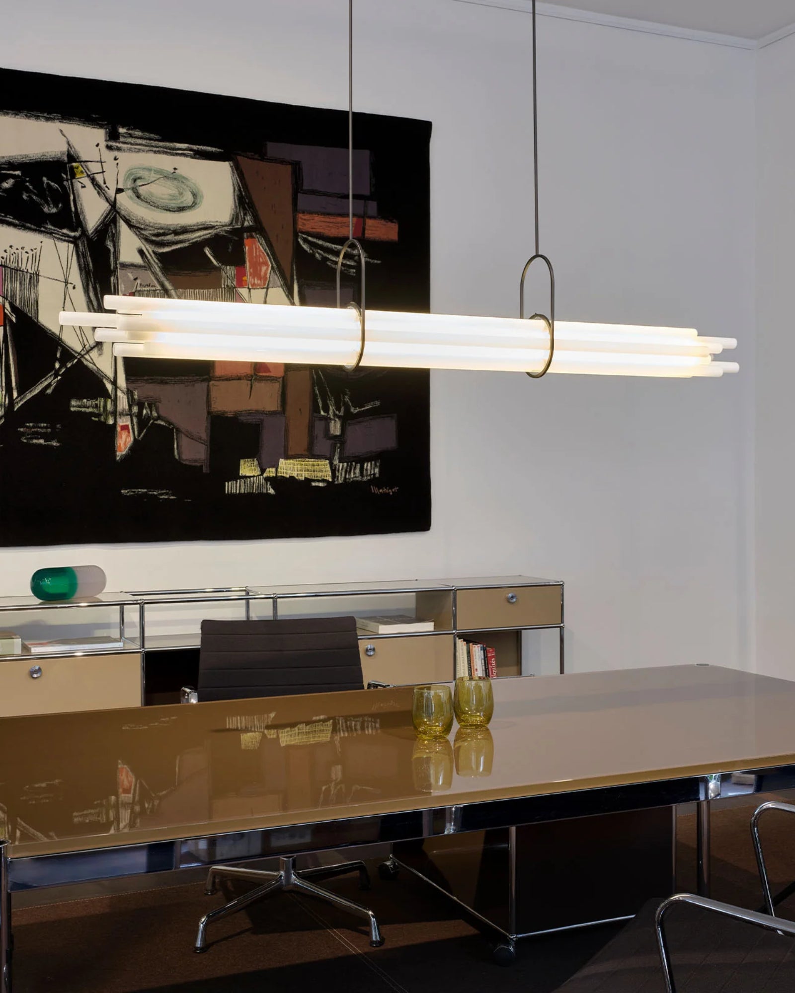 NL12 Pendant Light by DCW Interiors featured in a modern contemporary dining room | Nook Collections