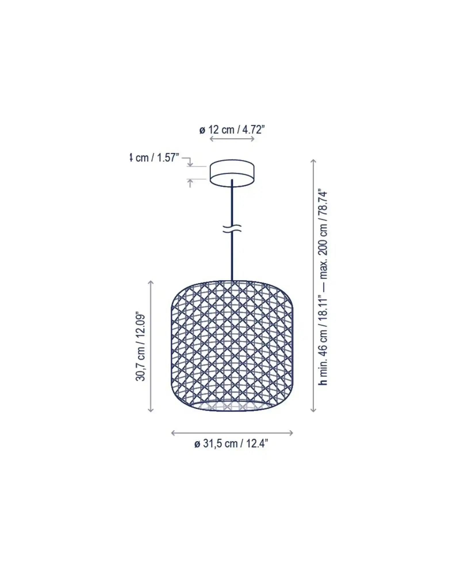 Nans Cylinder Pendant Light