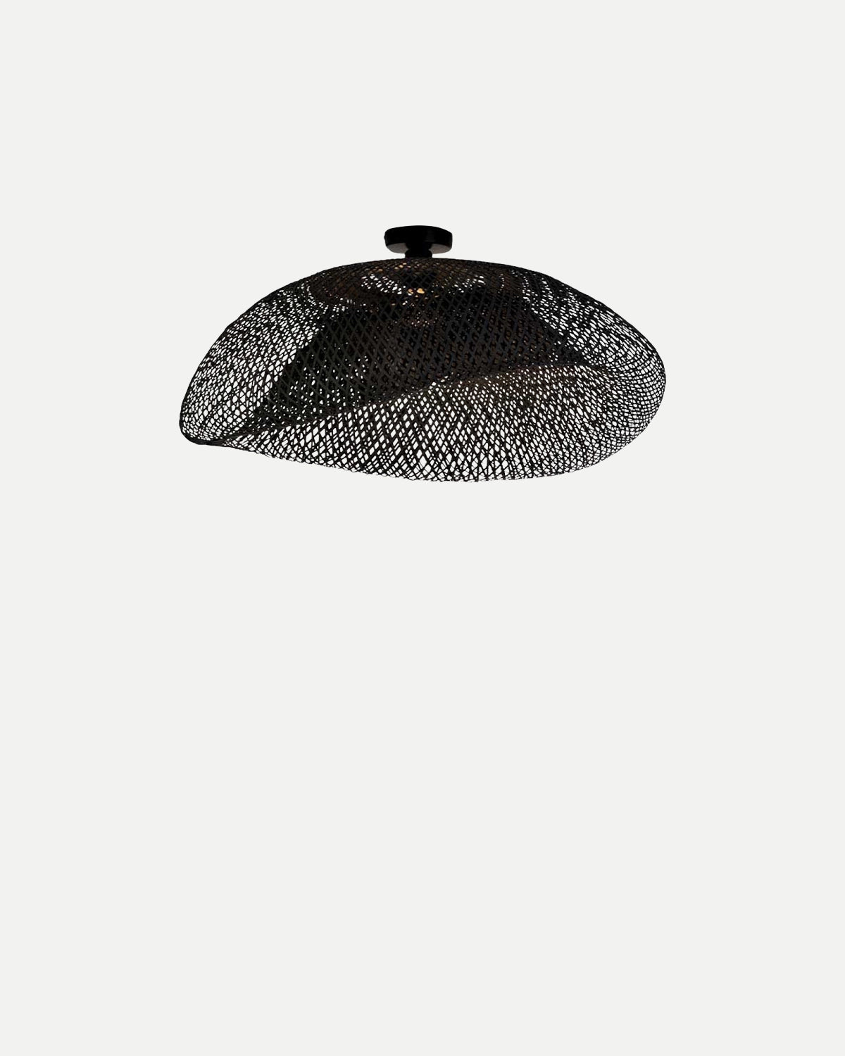 Bamboo Ceiling Light - Black