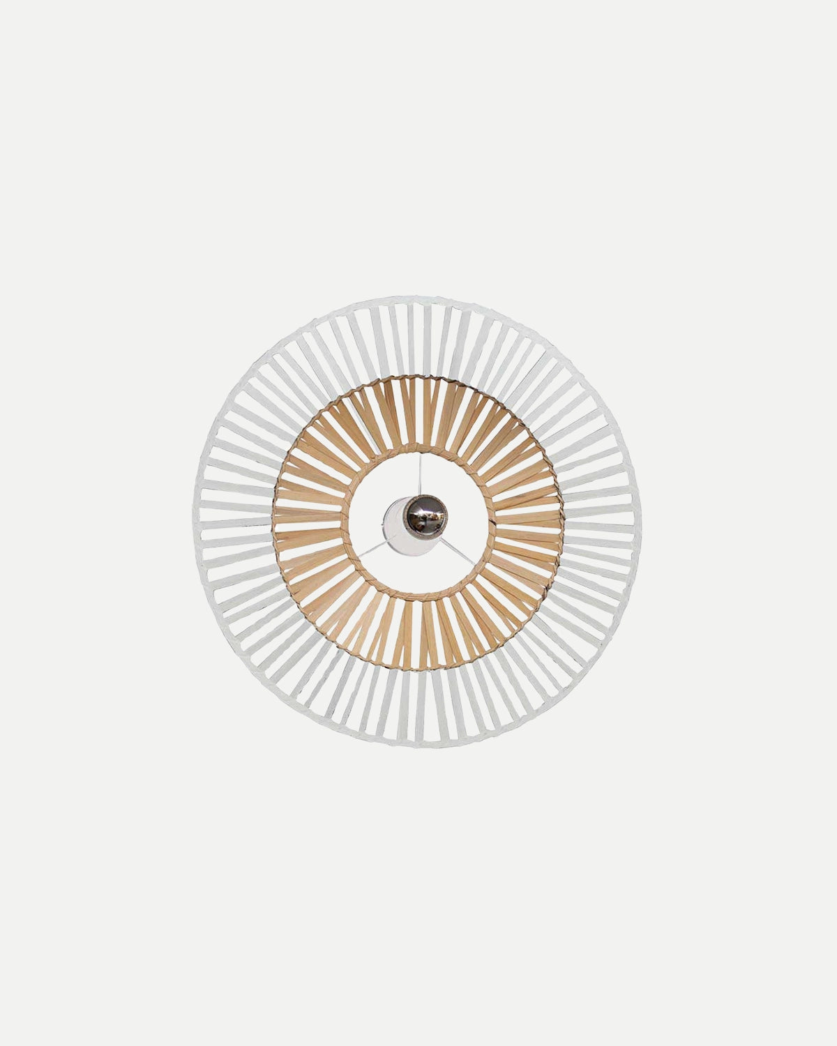 Natural Bamboo Ceiling Light - White