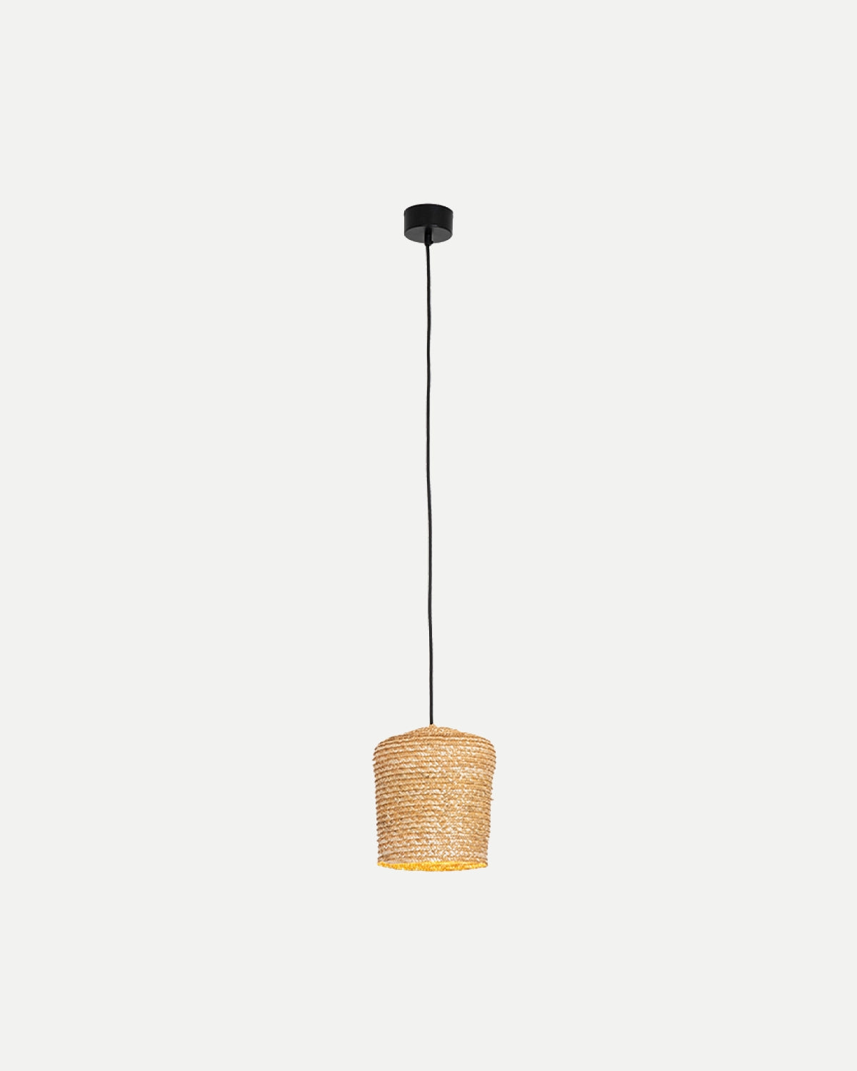 Natural Braided Wheat Pendant Light