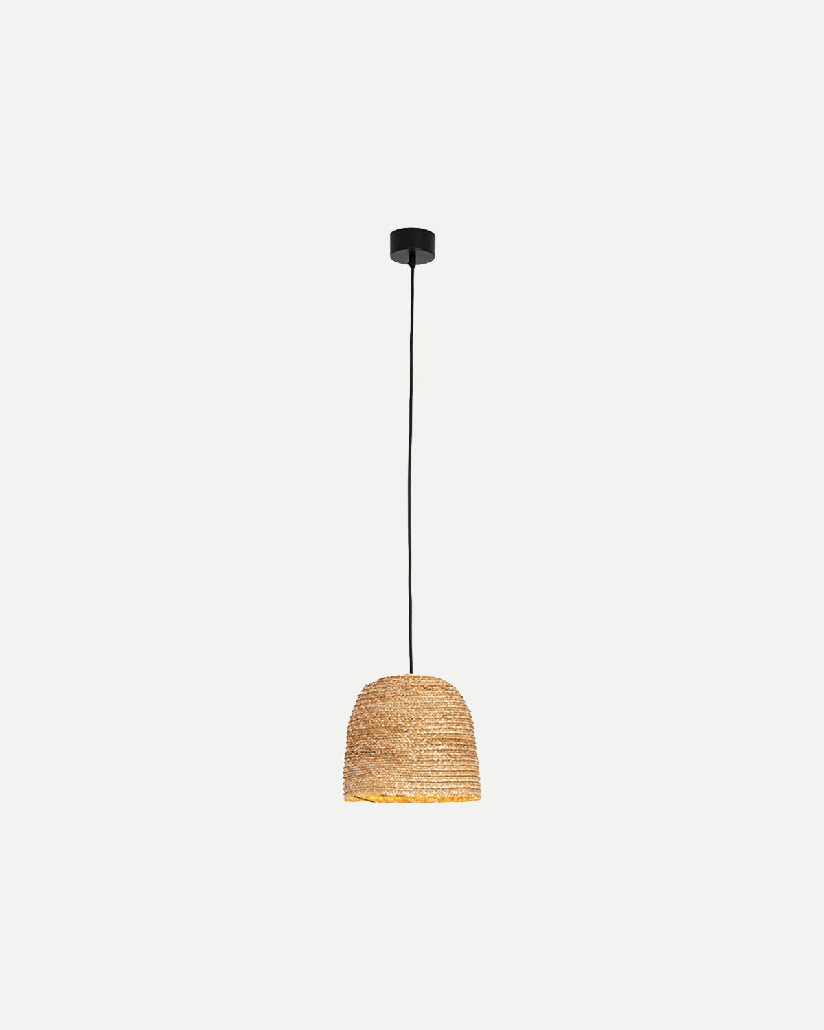 Natural Braided Wheat Pendant Light