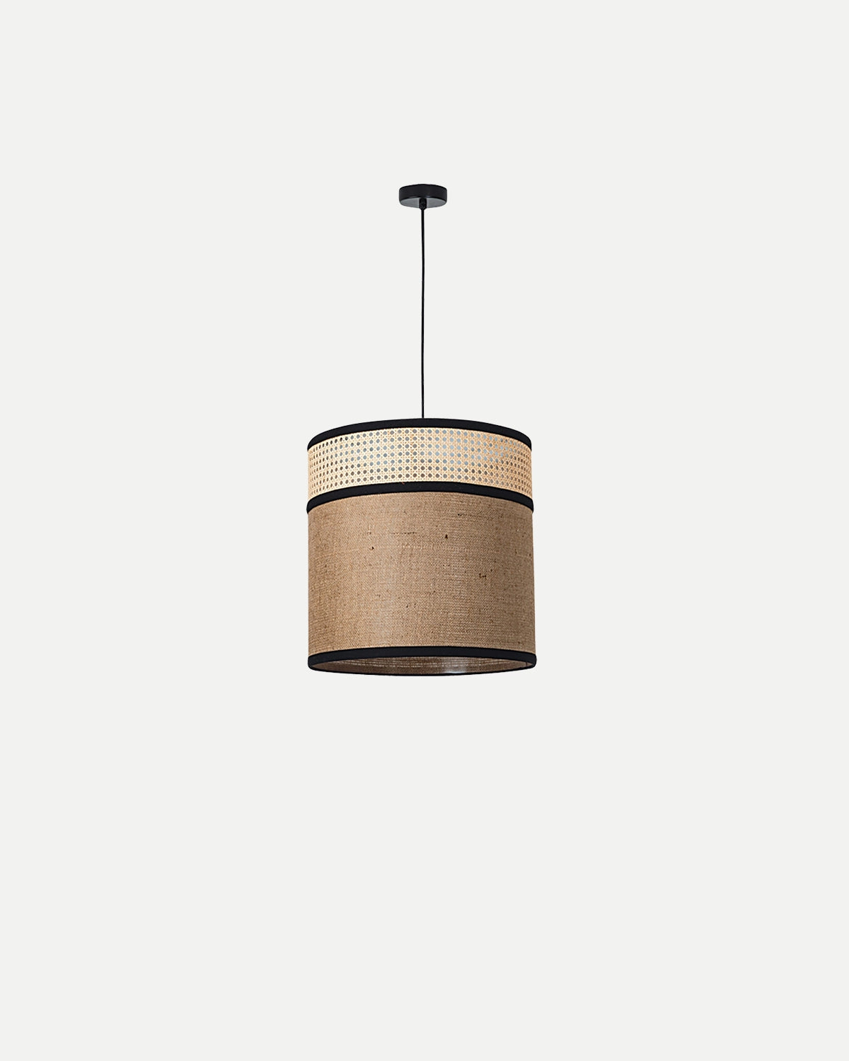 Natural Burlap Pendant Light