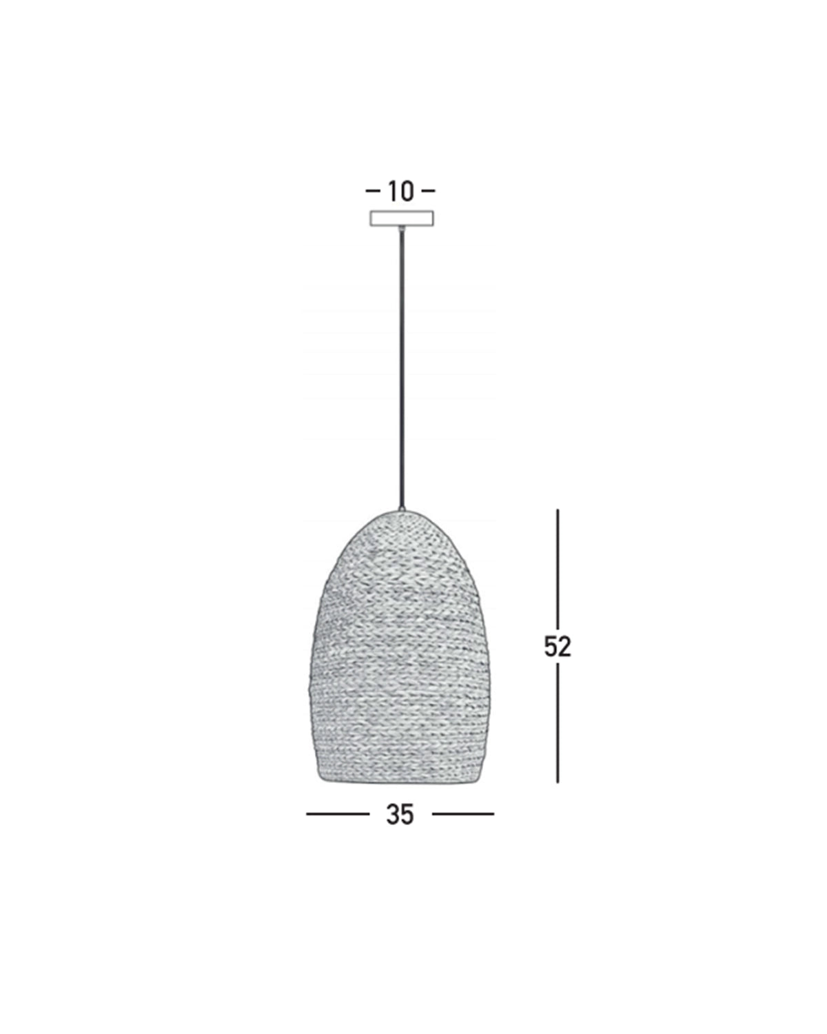 Natural Rattan Pendant Light - Beehive