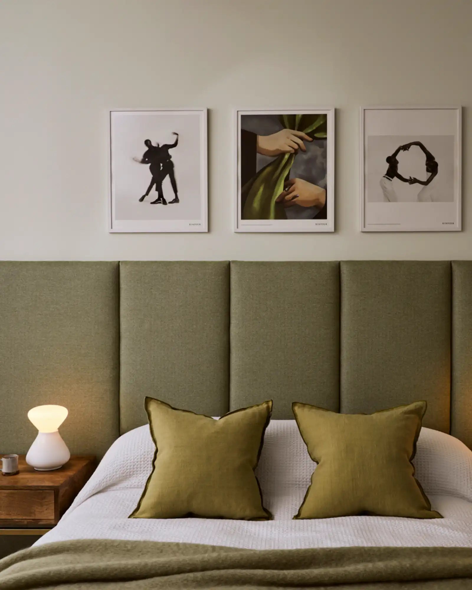 Noma Reflection Table Lamp by Tala featured within a contemporary bedroom | Nook Collections