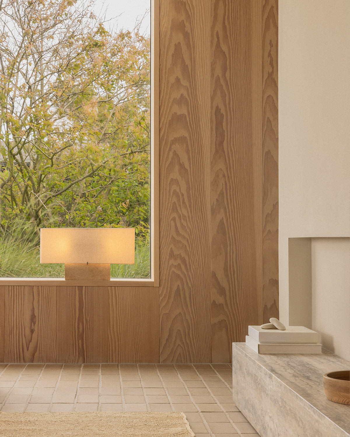 Nonna Travertine Table Lamp