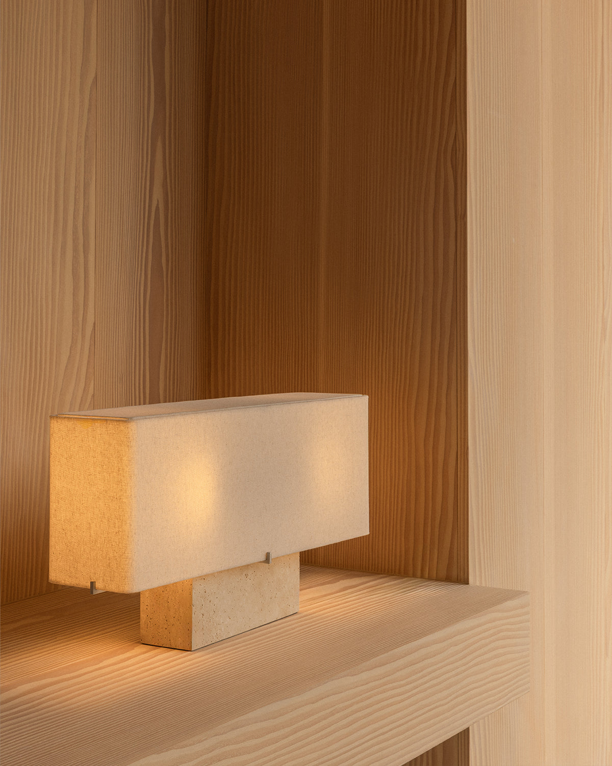 Nonna Travertine Table Lamp