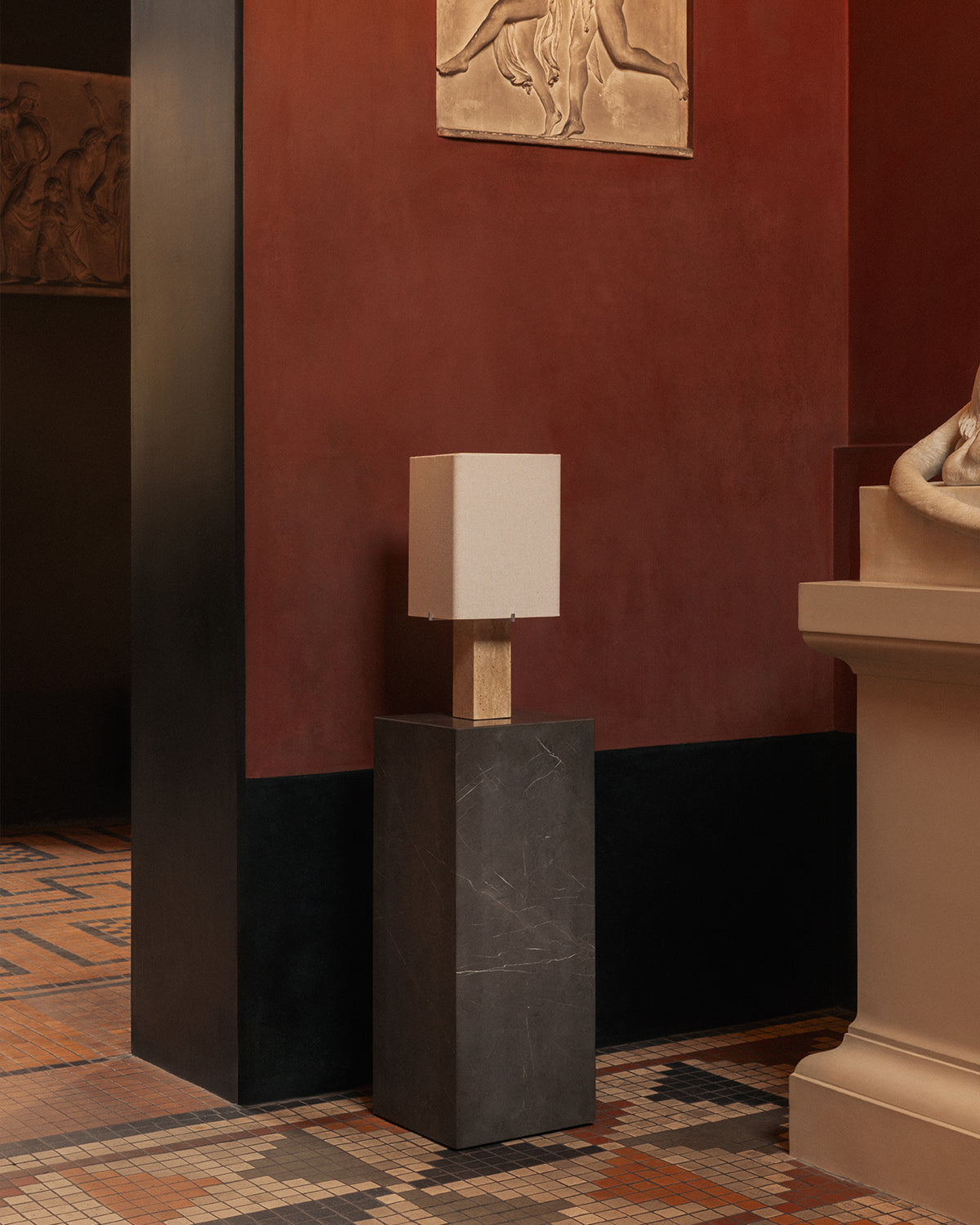 Nonna Travertine Table Lamp