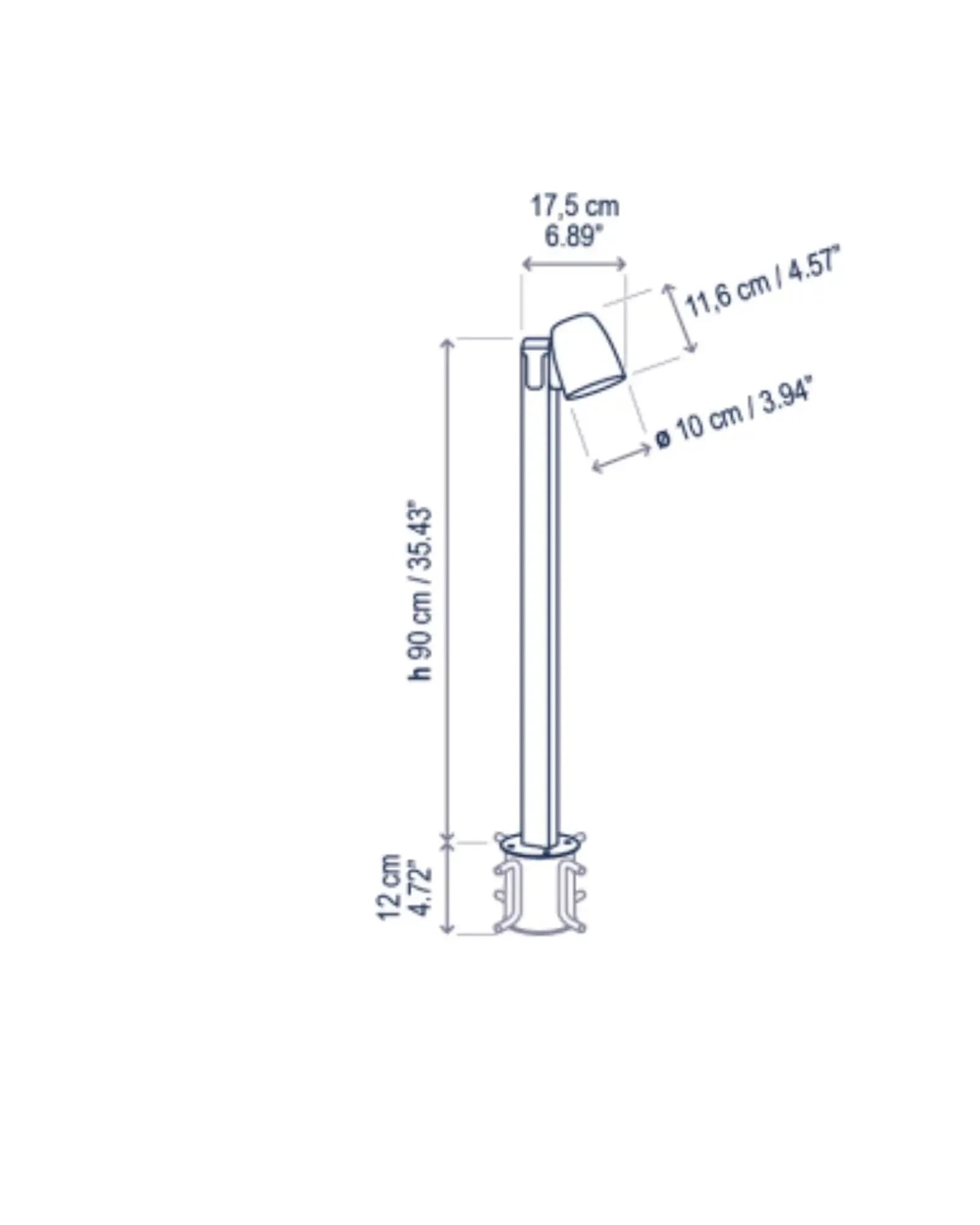 Nut Large Bollard Light