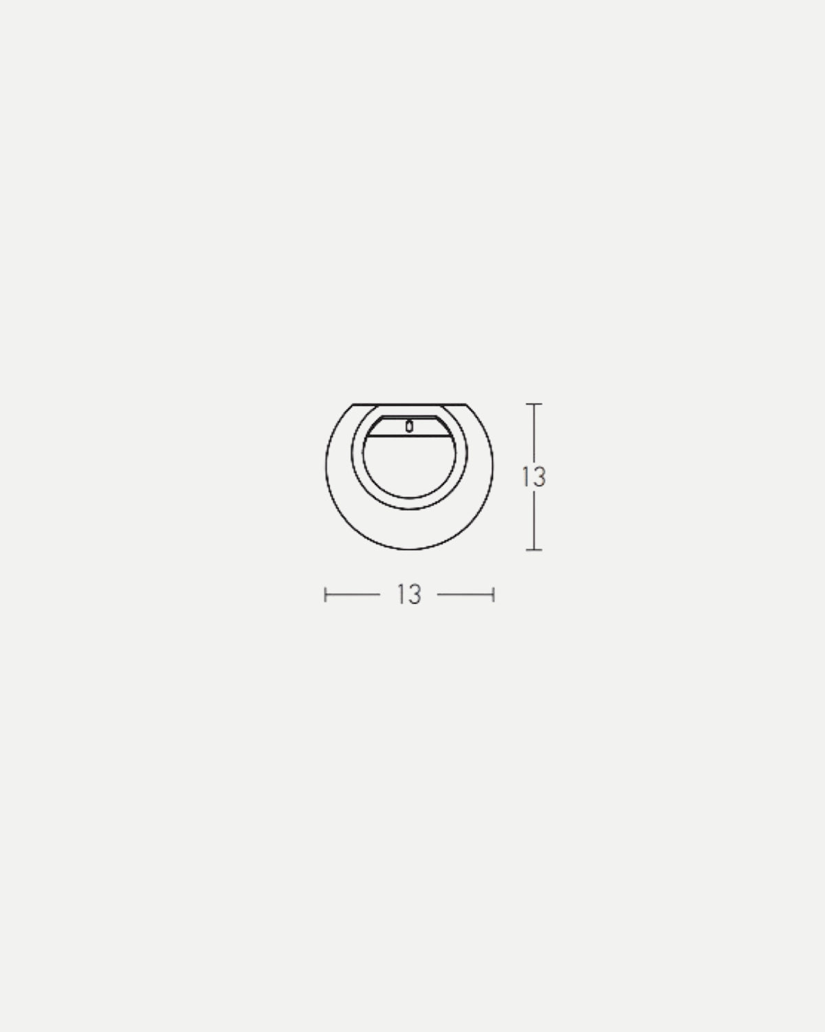 Olympia Sphere Concrete Wall Light