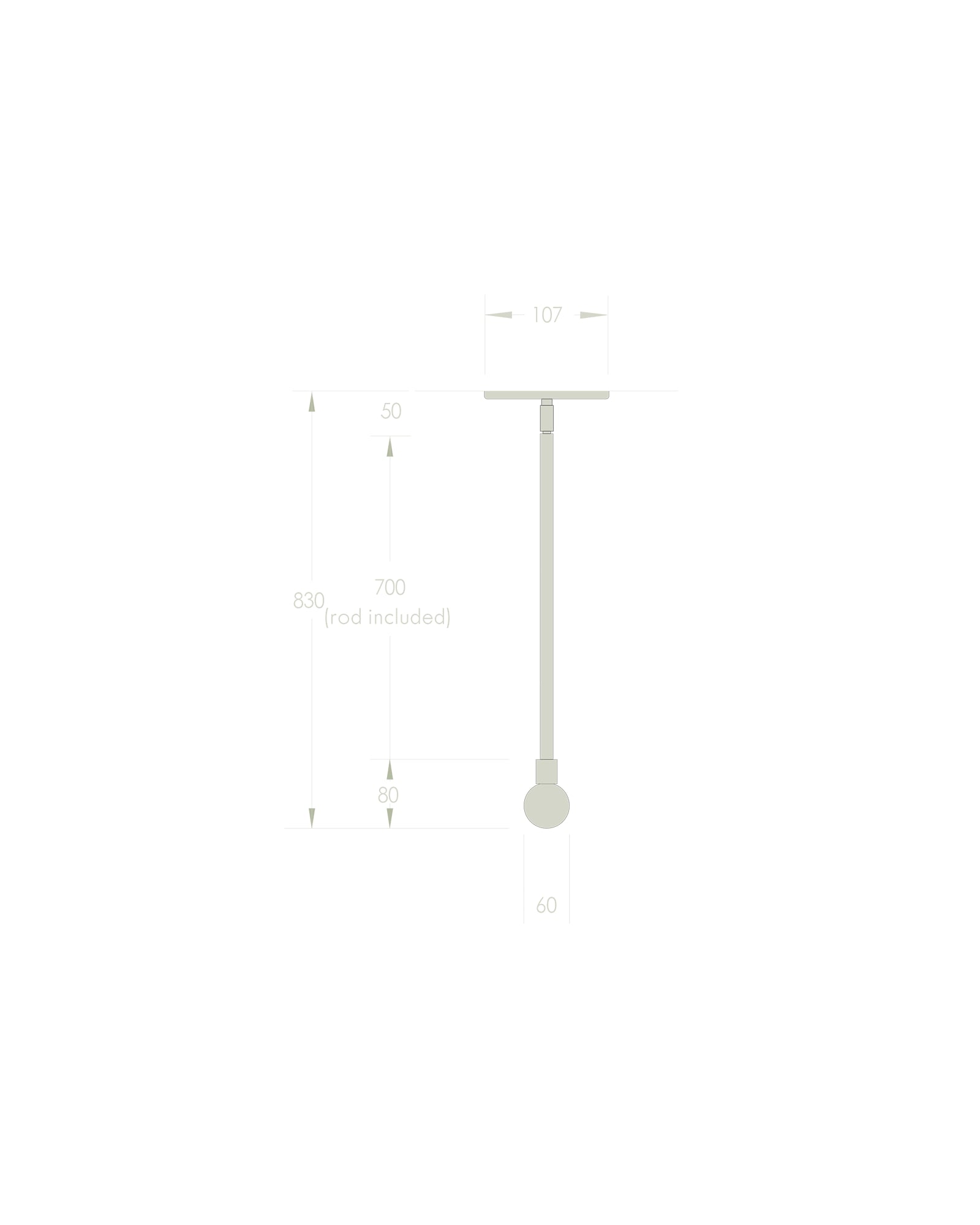 Orb Rod Pendant Light