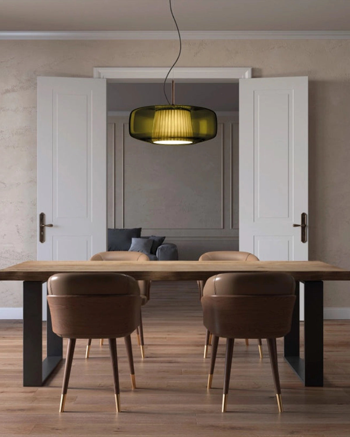 Plisse Pendant Light