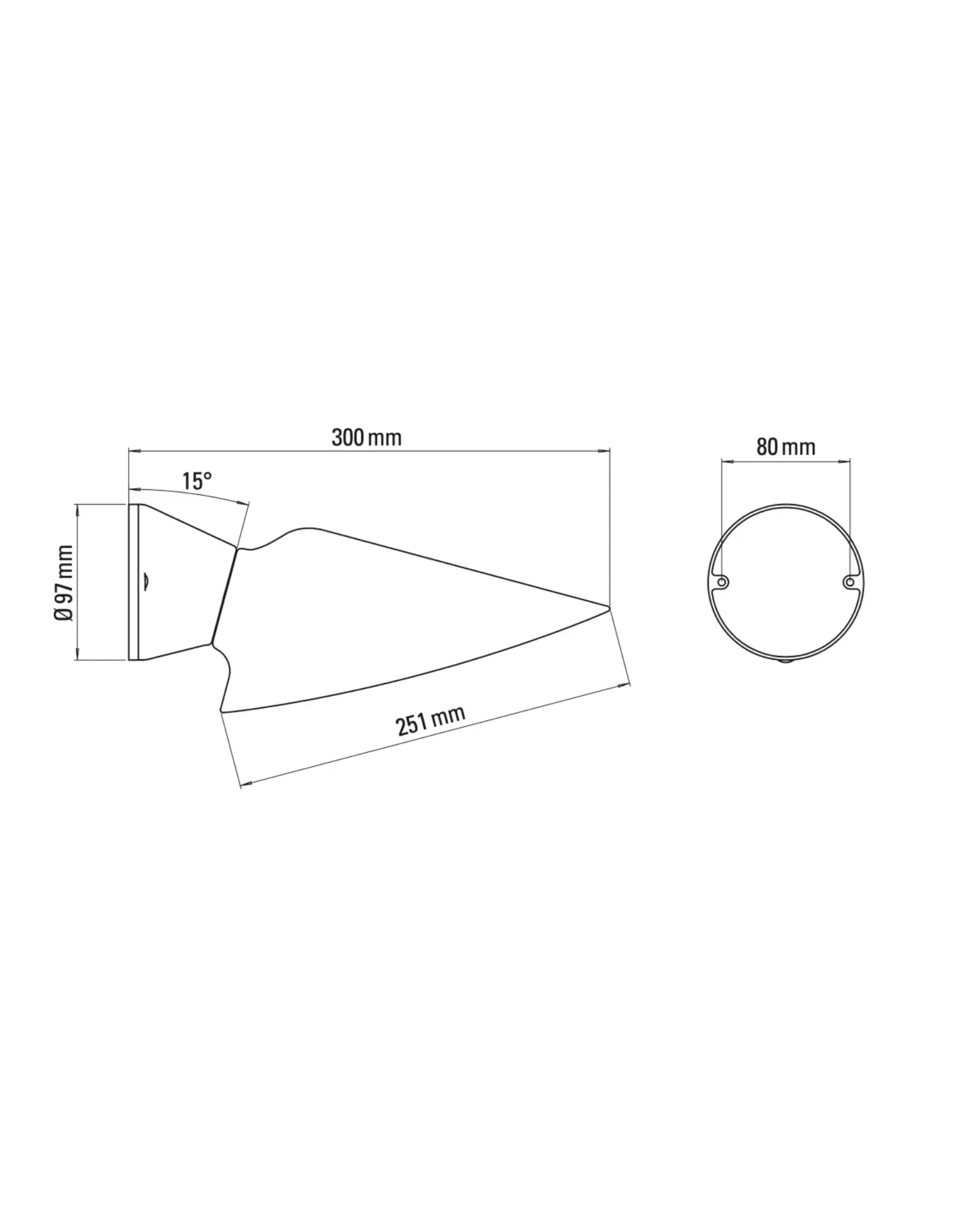 Plume Bathroom Wall Light