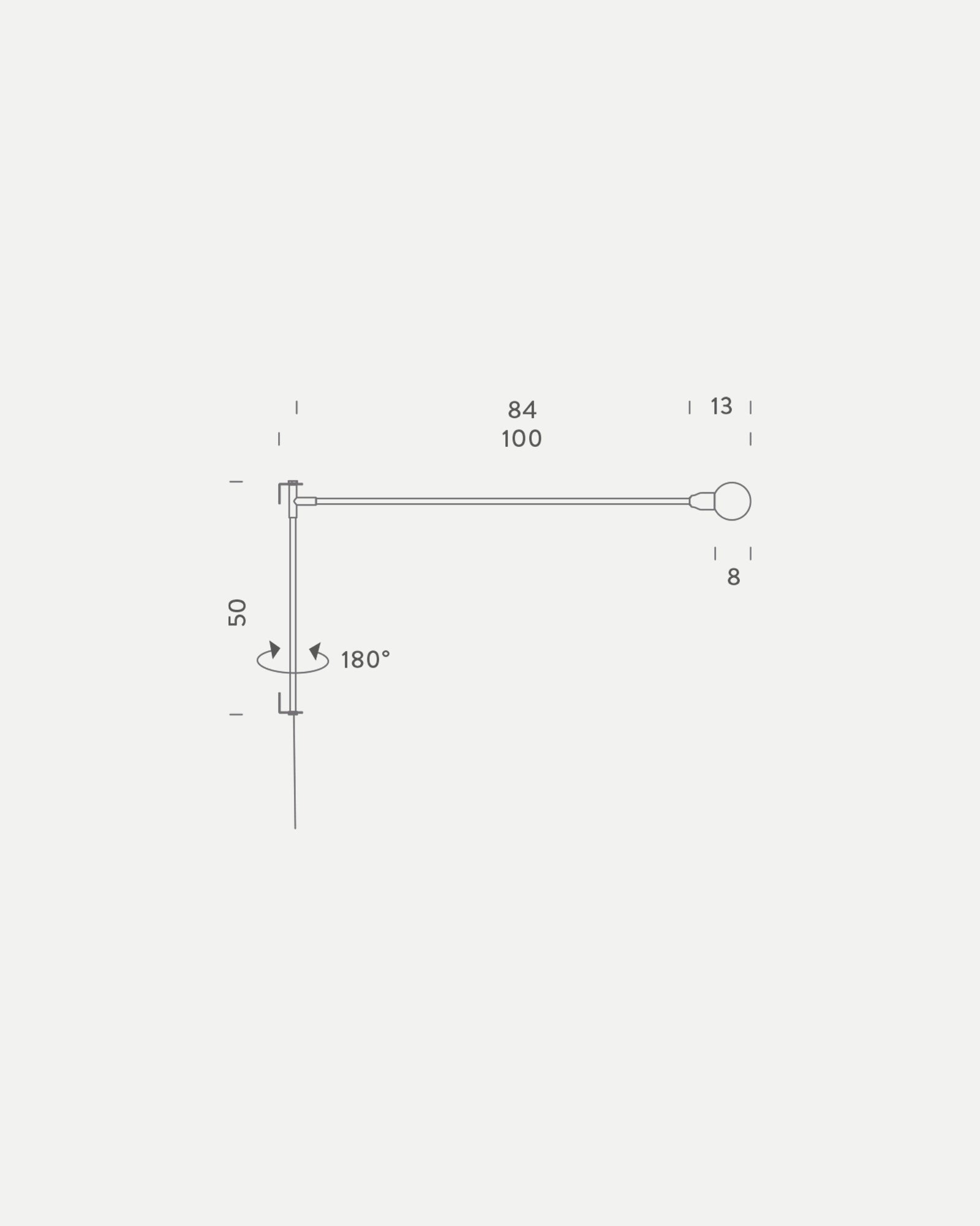 Potence Pivotante Wall Light
