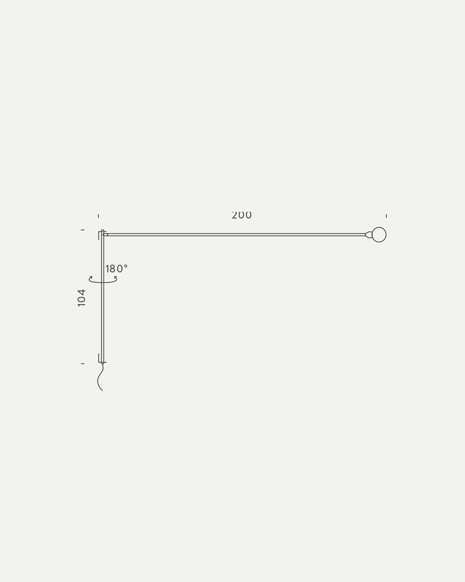Potence Pivotante Wall Light