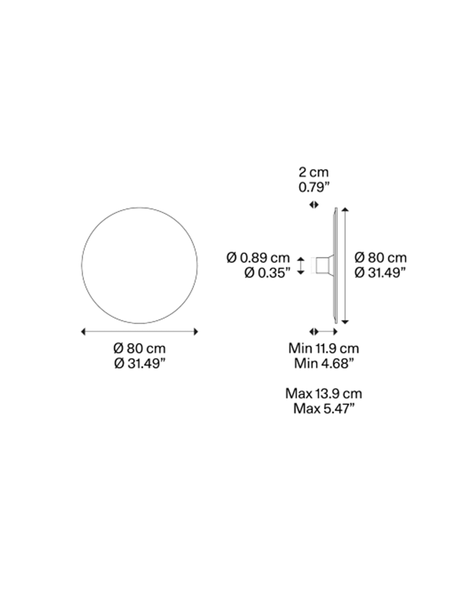 Puzzle Mega Round Wall Light