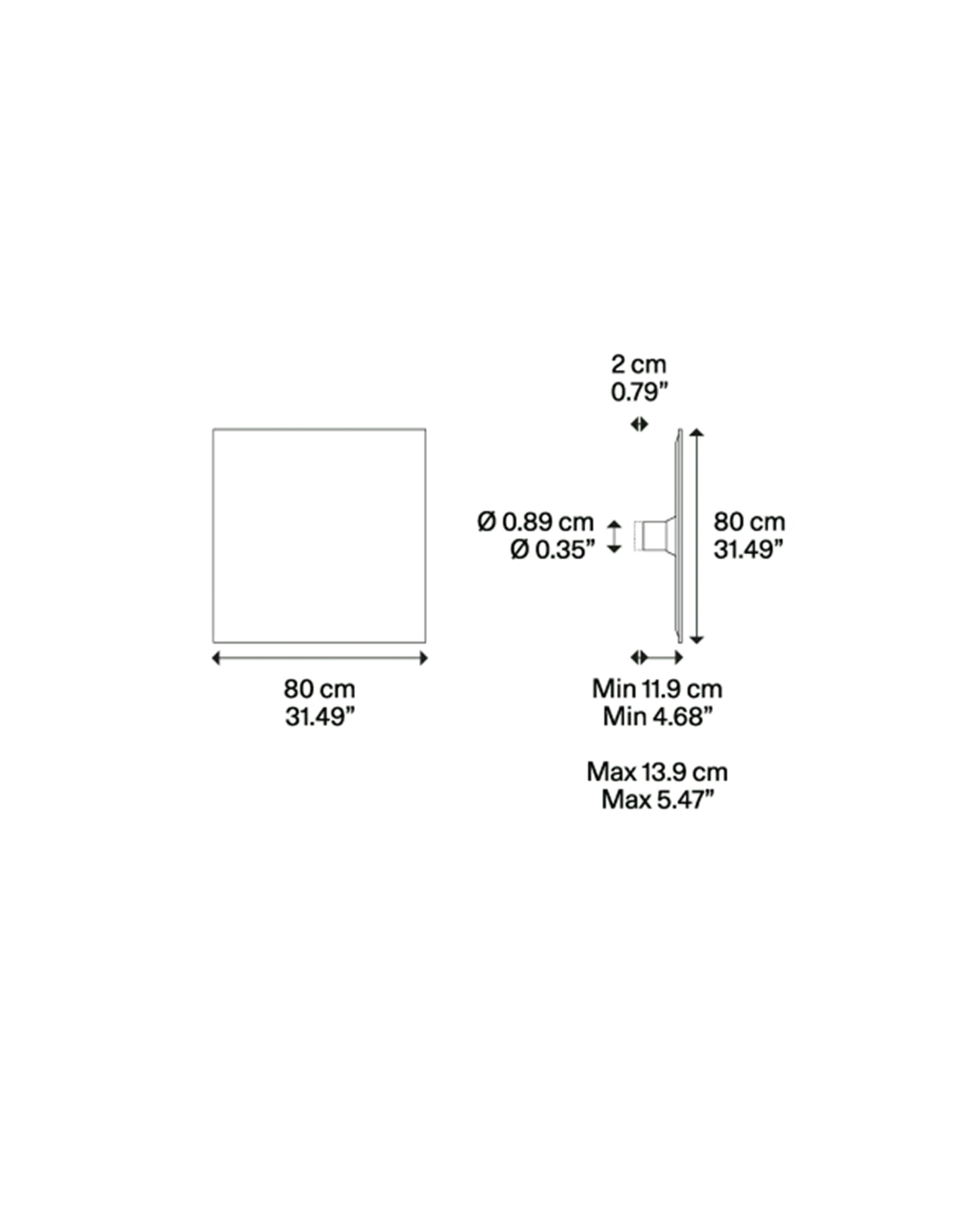 Puzzle Mega Square Wall Light