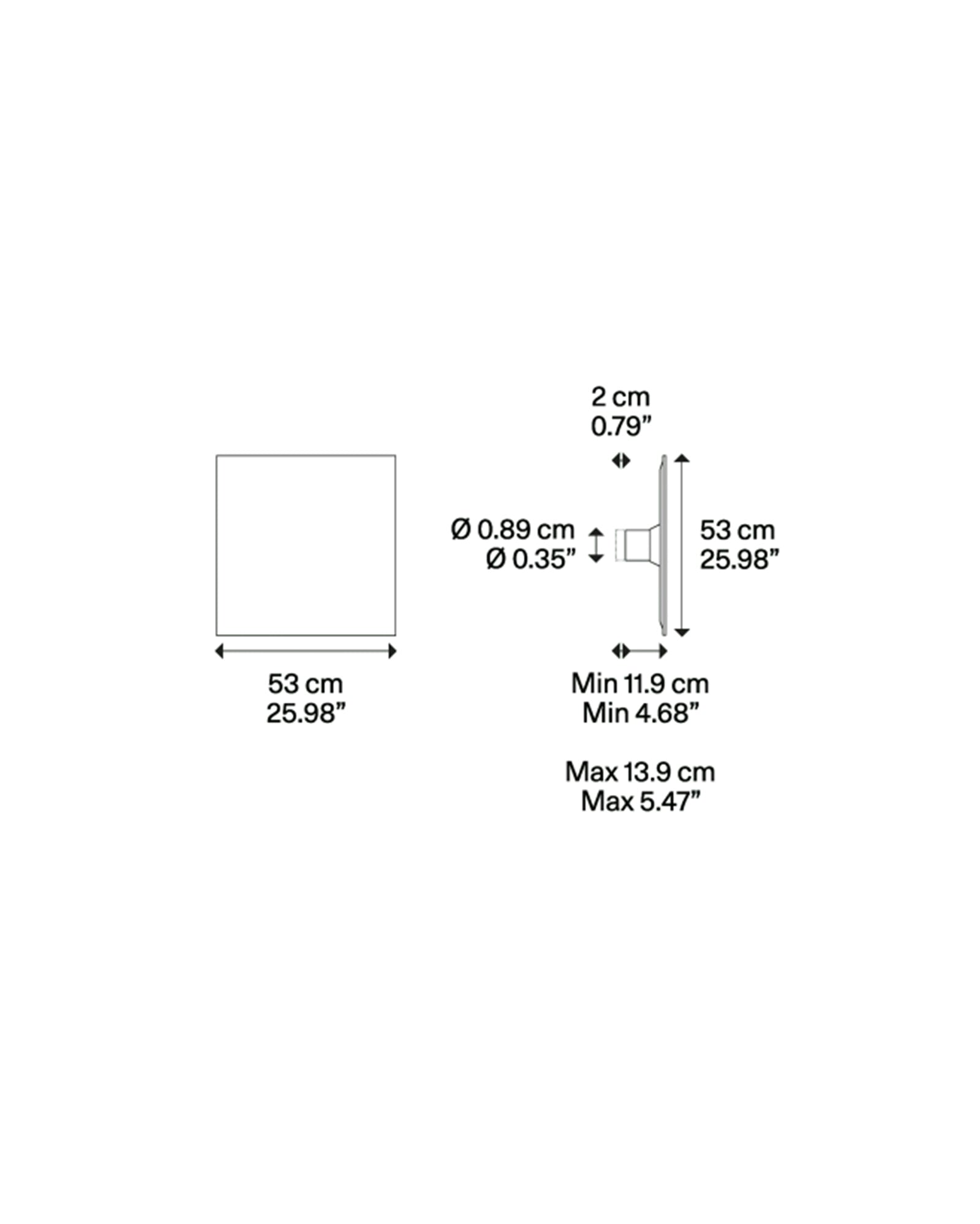 Puzzle Mega Square Wall Light
