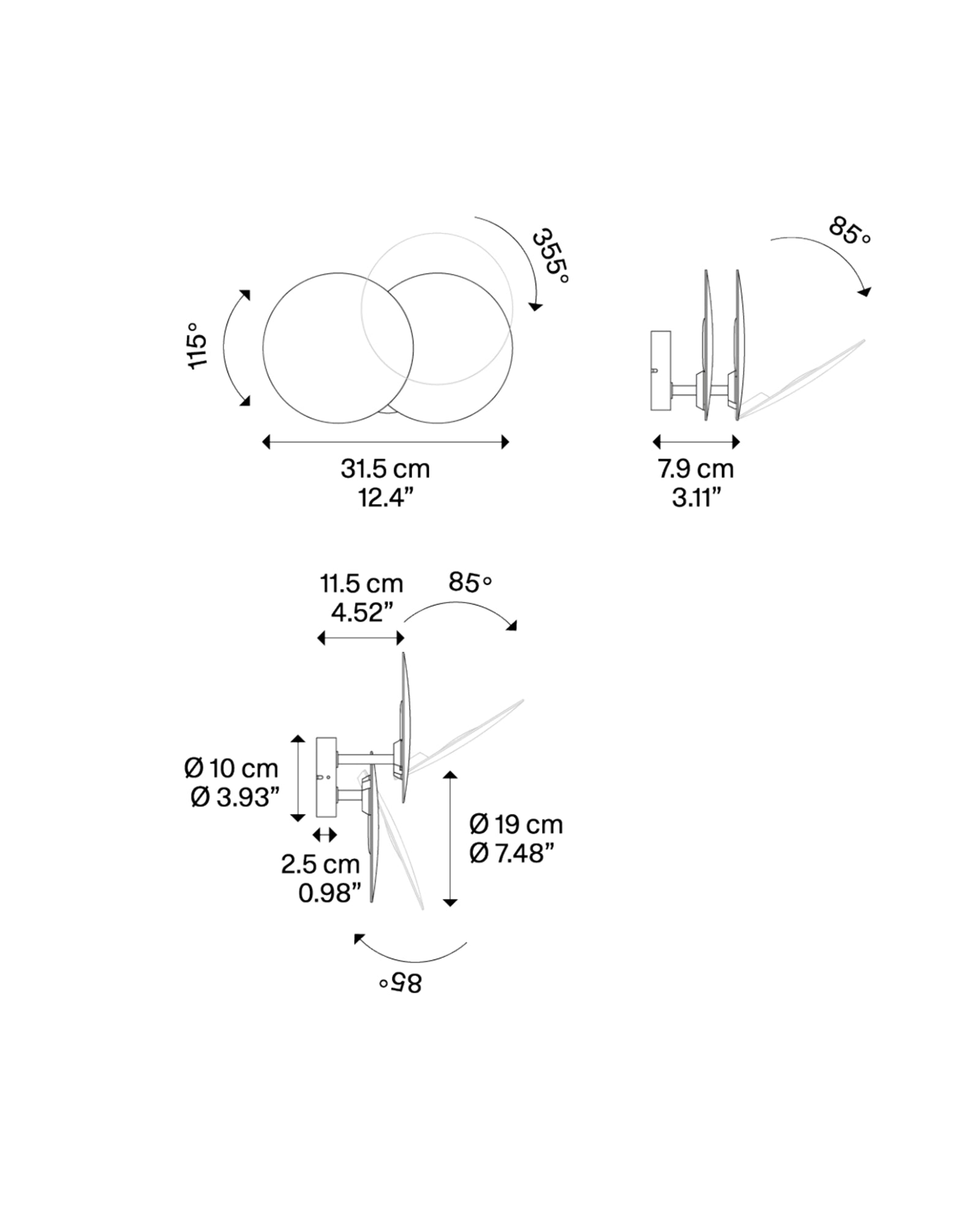 Puzzle Round Outdoor Wall Light