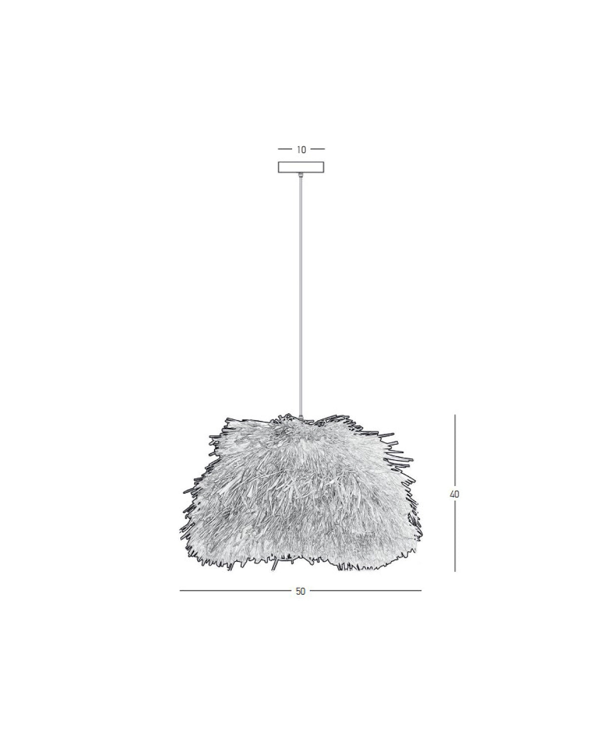 Raffia Pendant Light