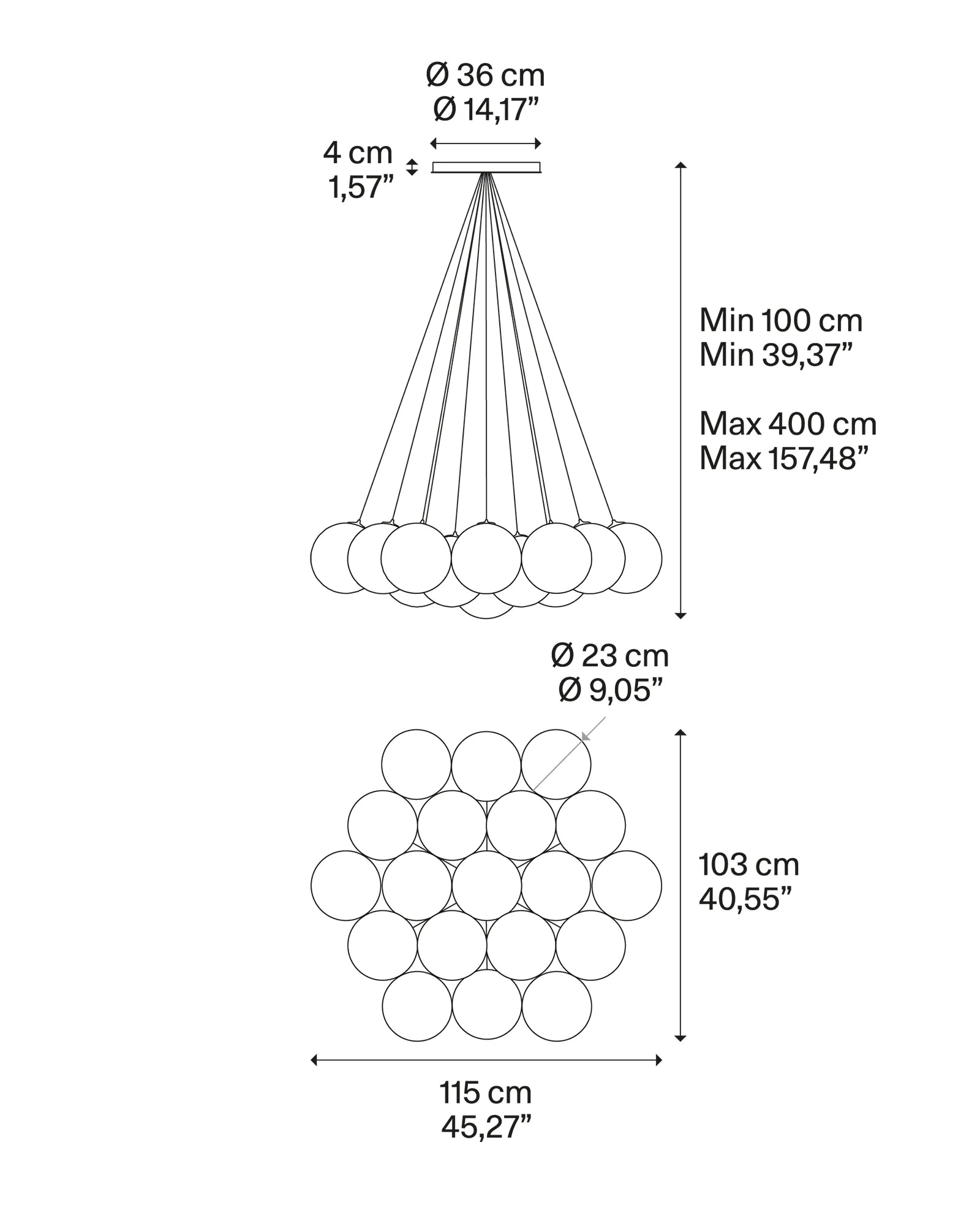 Random Cloud Pendant Light