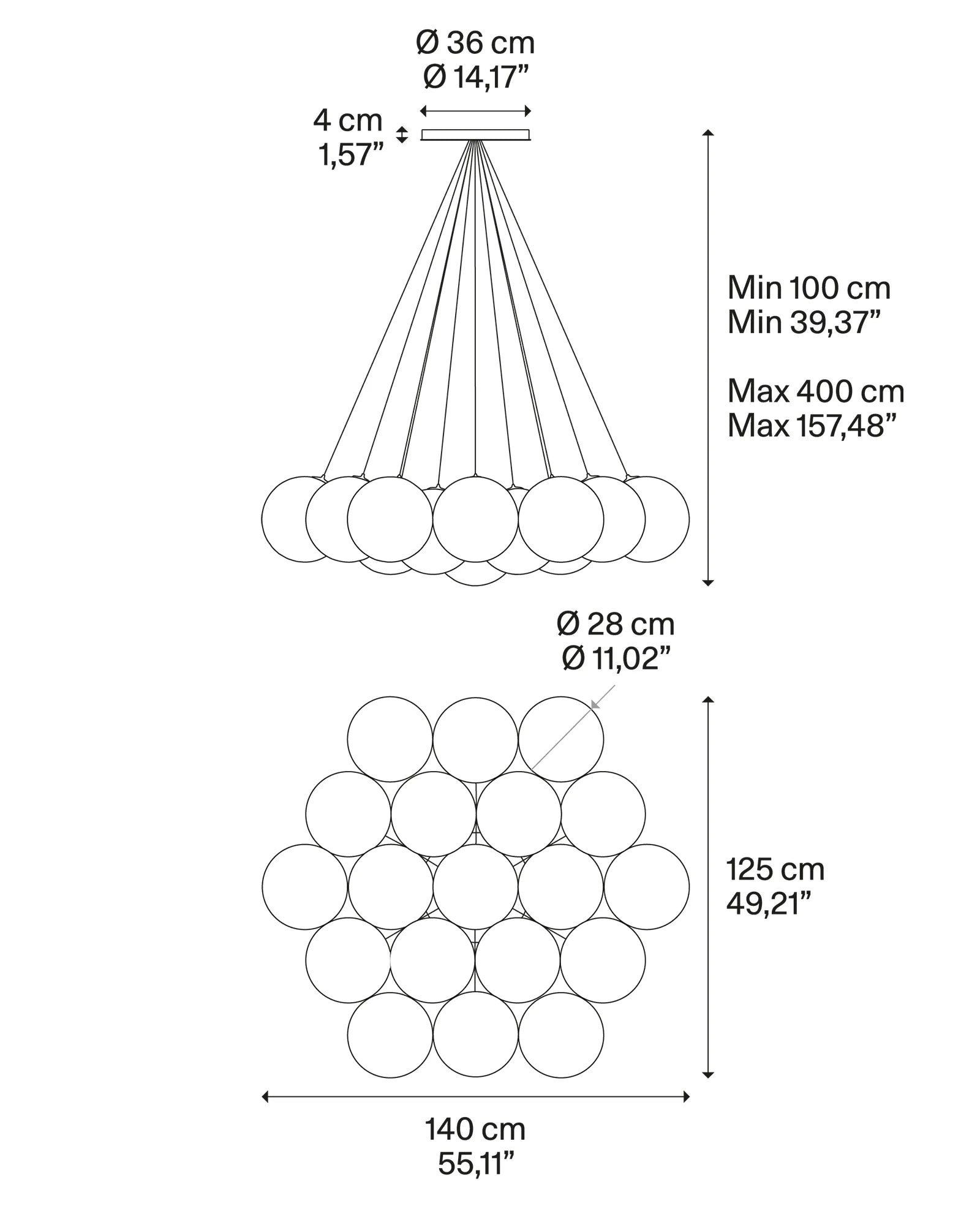 Random Cloud Pendant Light