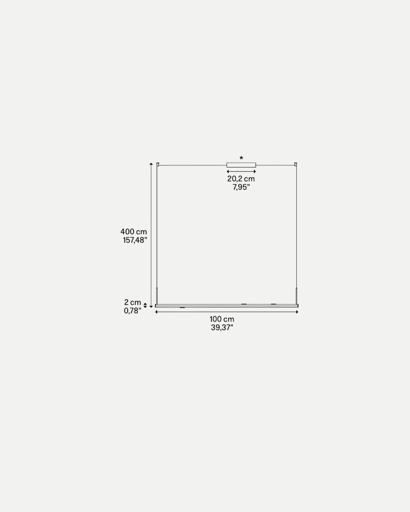 Random Stick 4lt Pendant Light