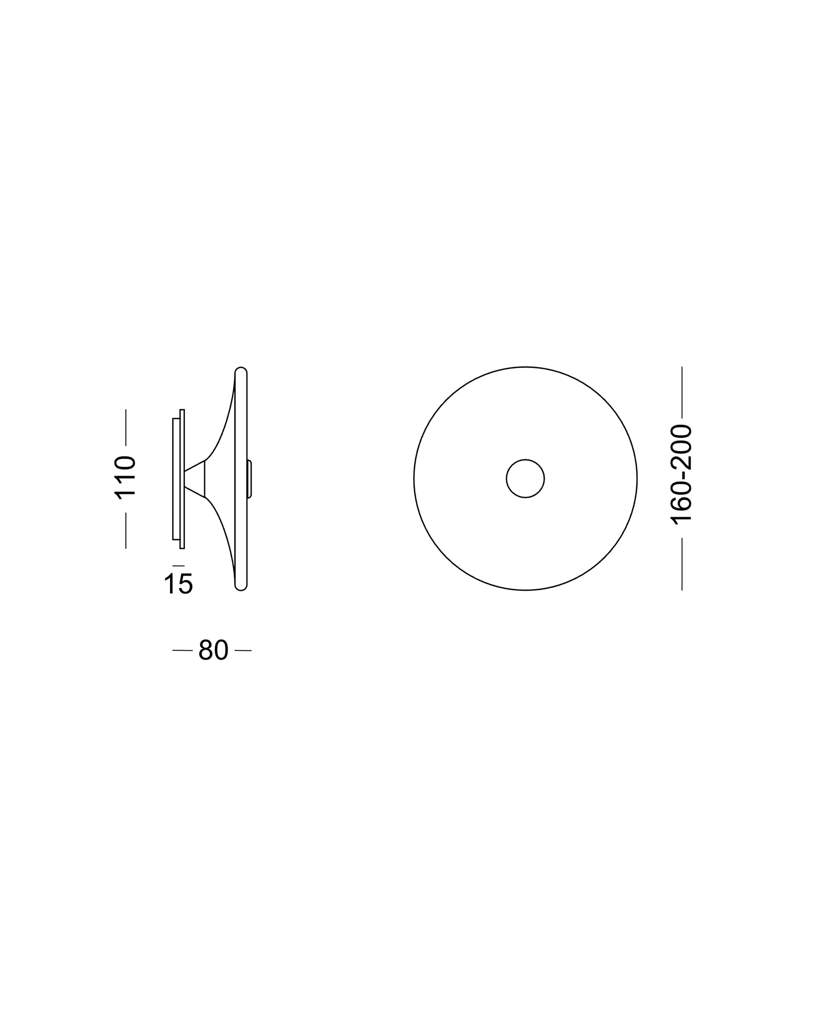 Sol Round Wall light