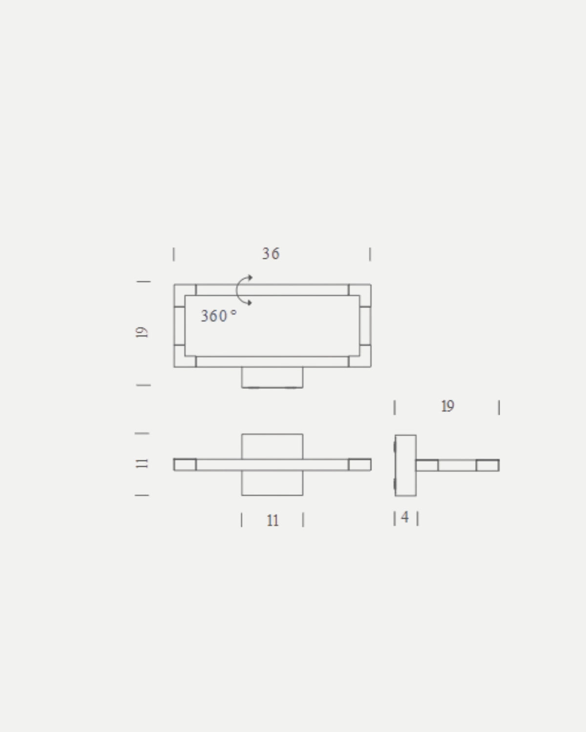 Spigolo Wall/Ceiling Light