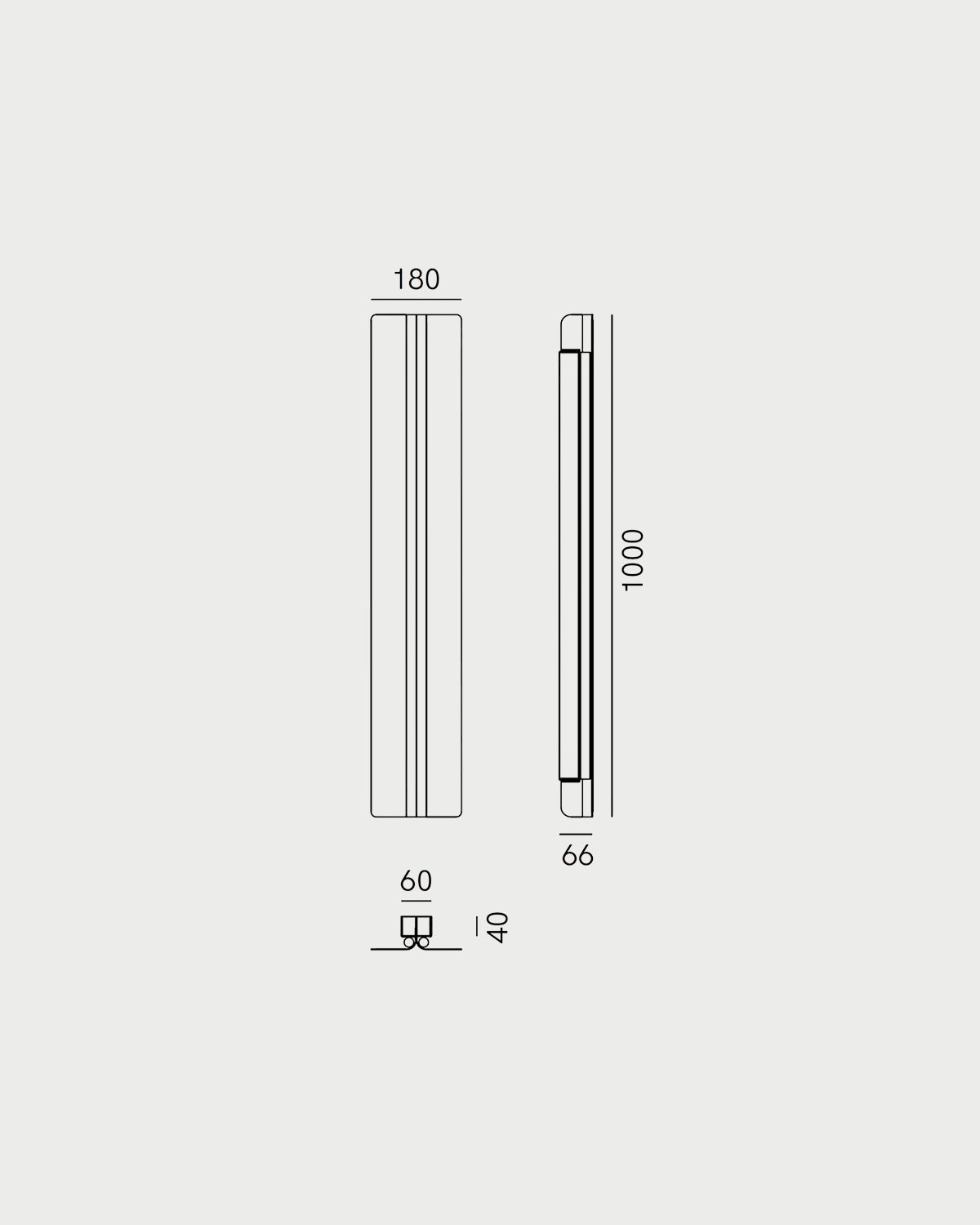 Split Long Wall Light