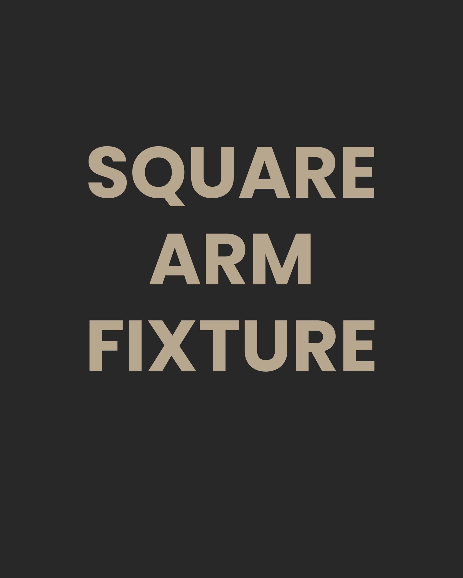 Square Arm Wall Fixture