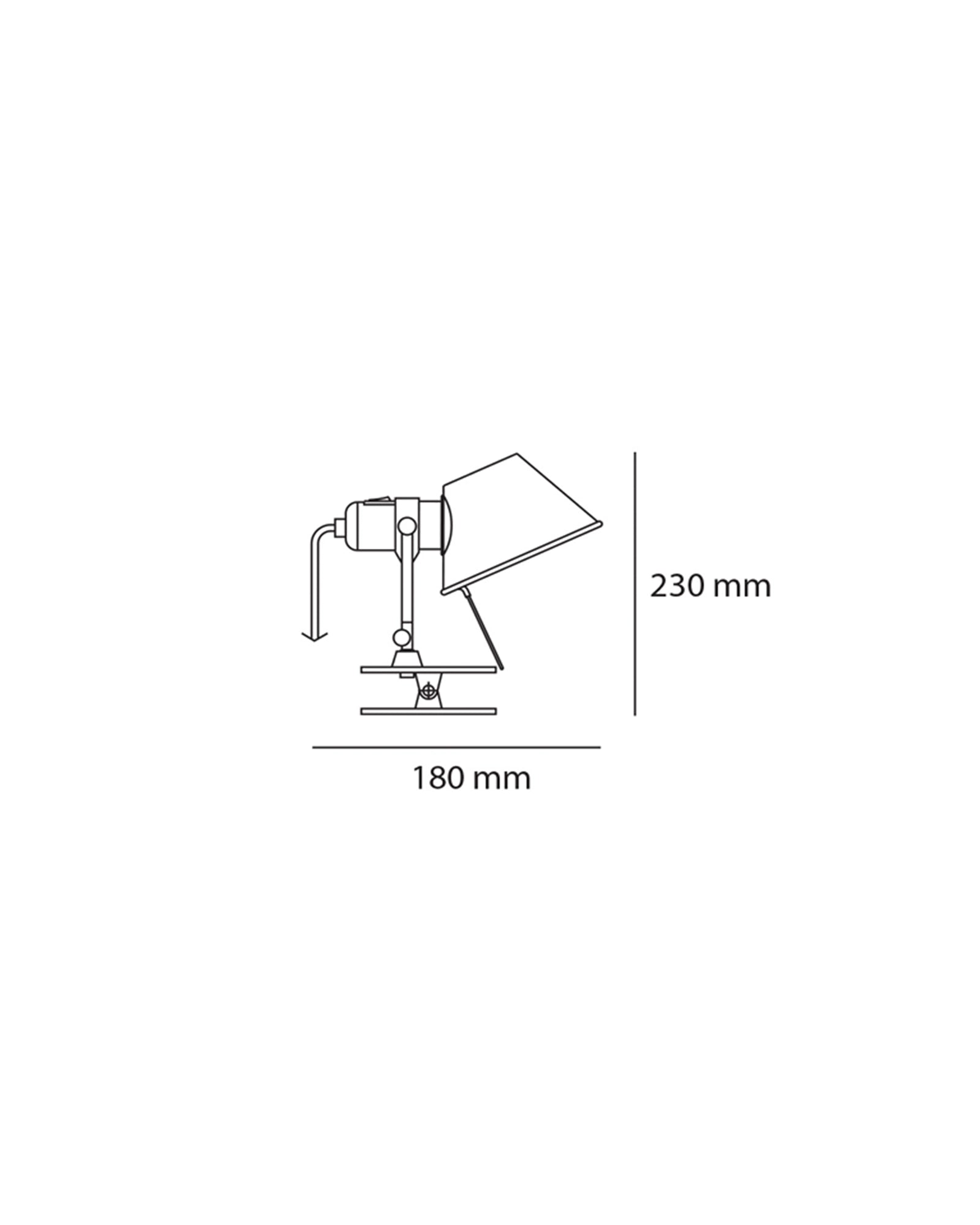Tolomeo Pinza LED Wall Light