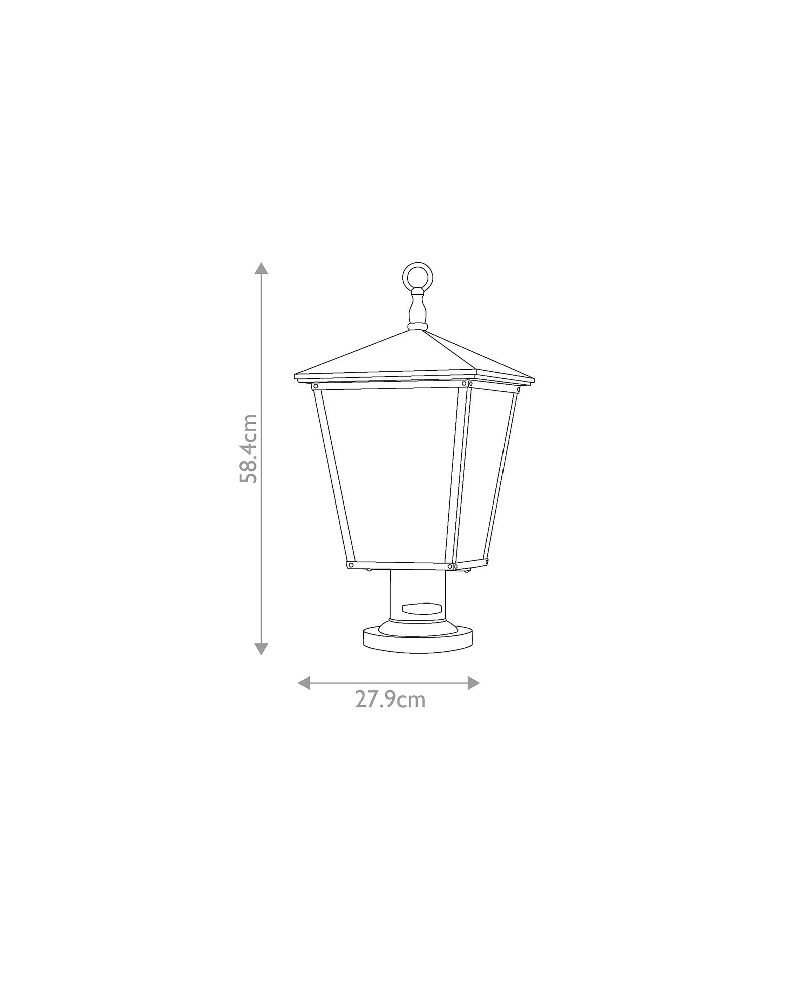 Trellis Pedestal Light