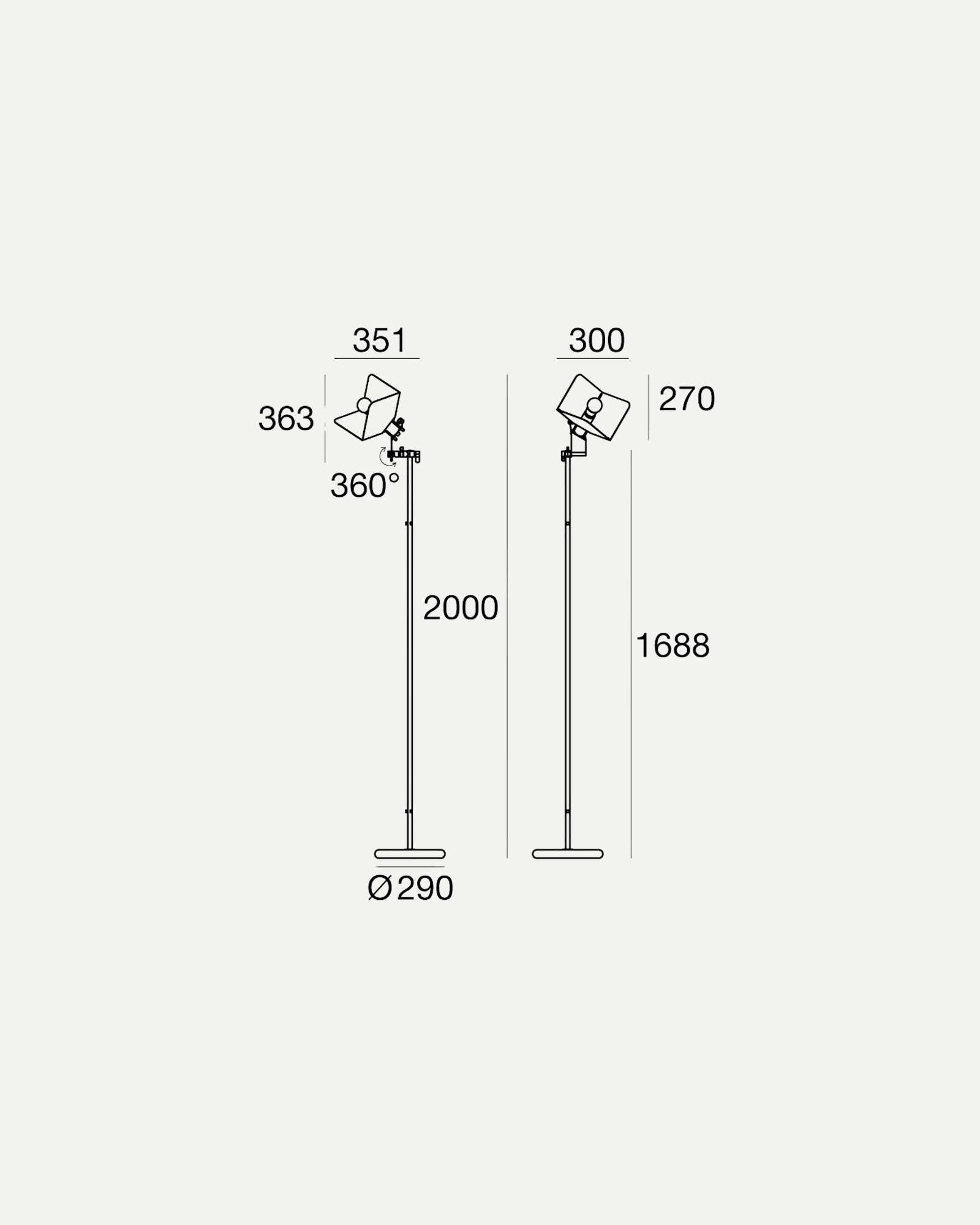 Triedro Floor Lamp
