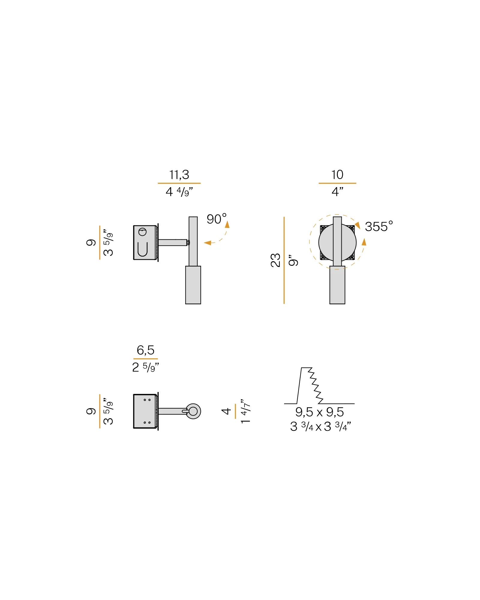 Tubino Recessed Wall Light
