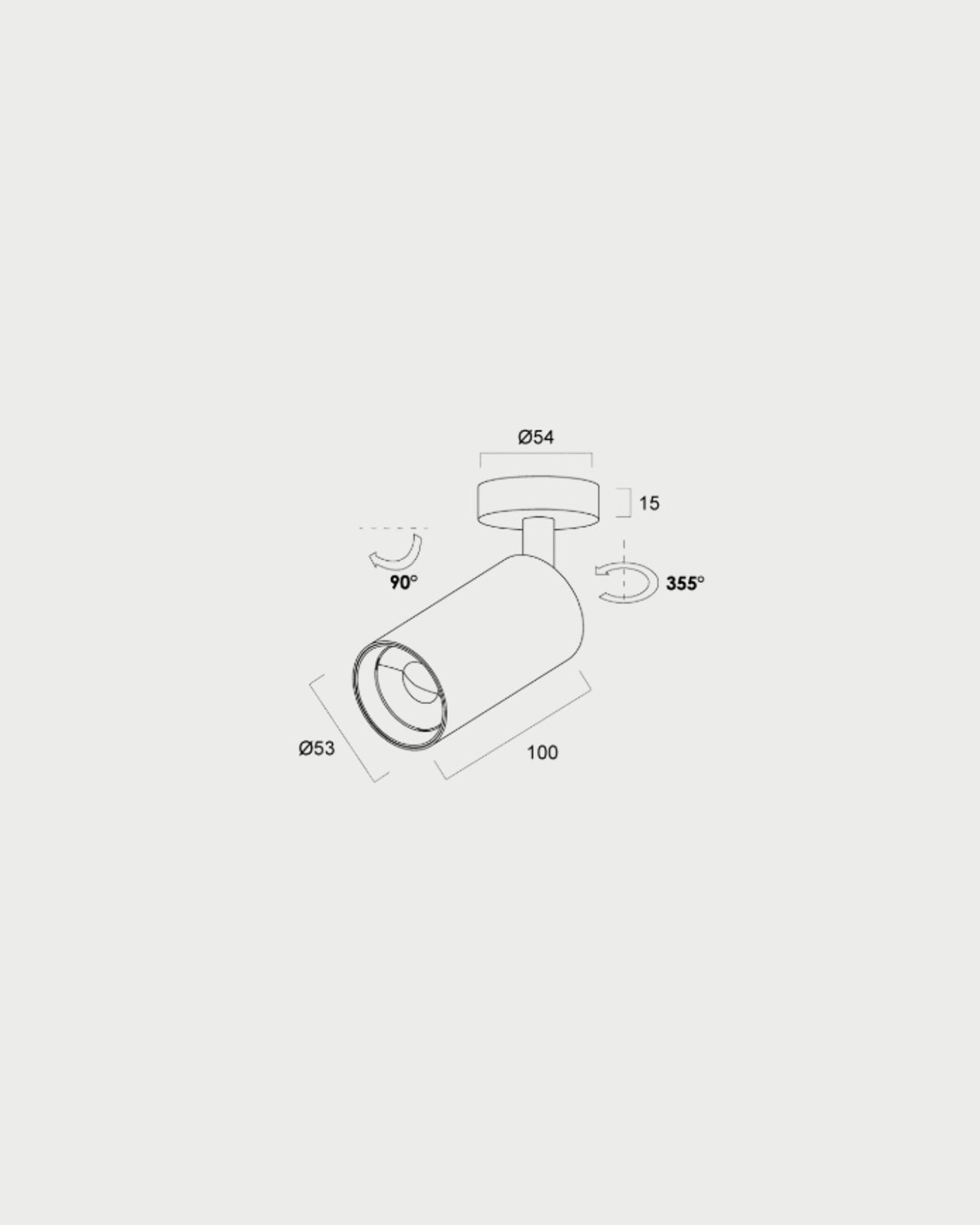 Veer Adjustable Ceiling Spot Light