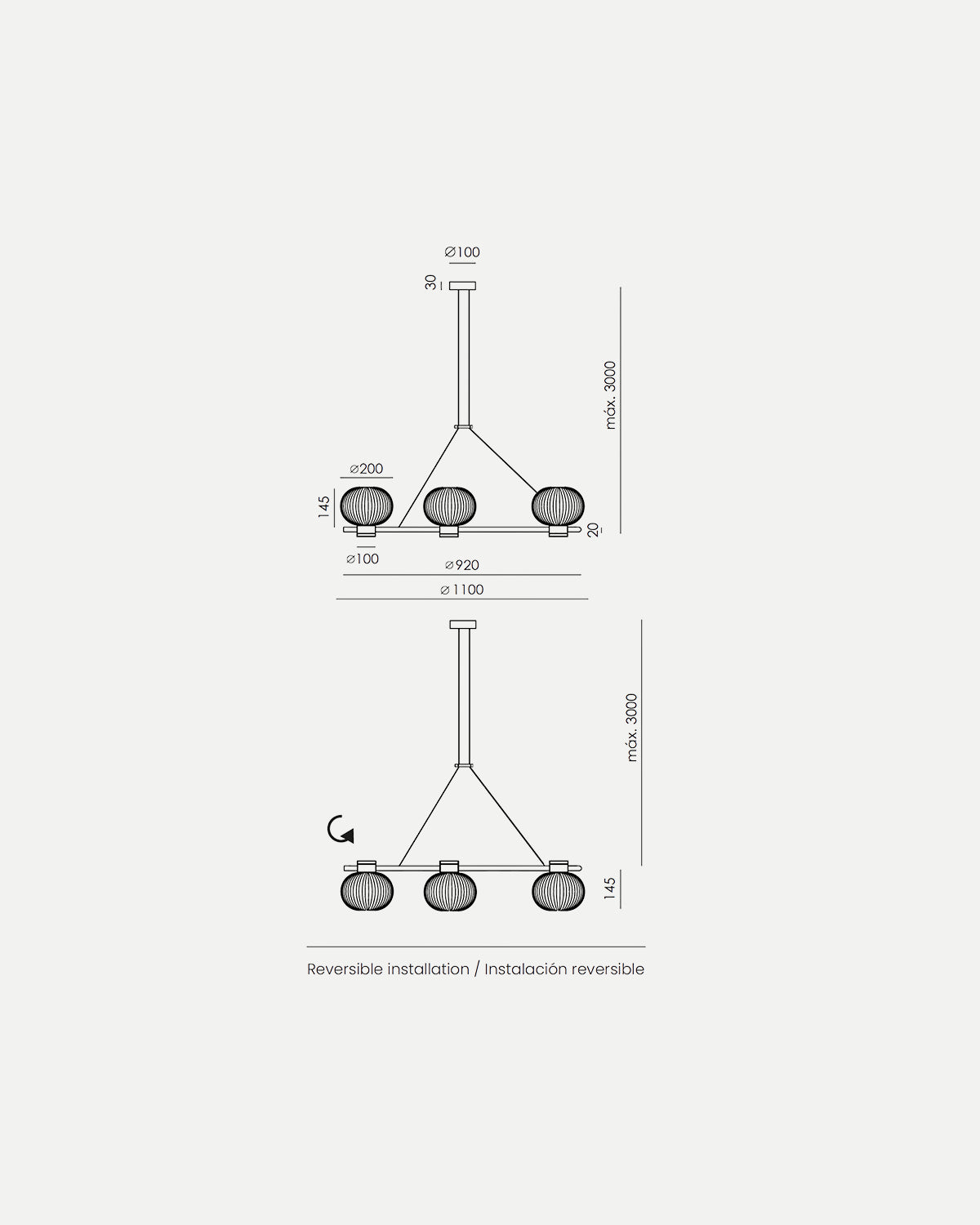 Izro 6lt Pendant Light