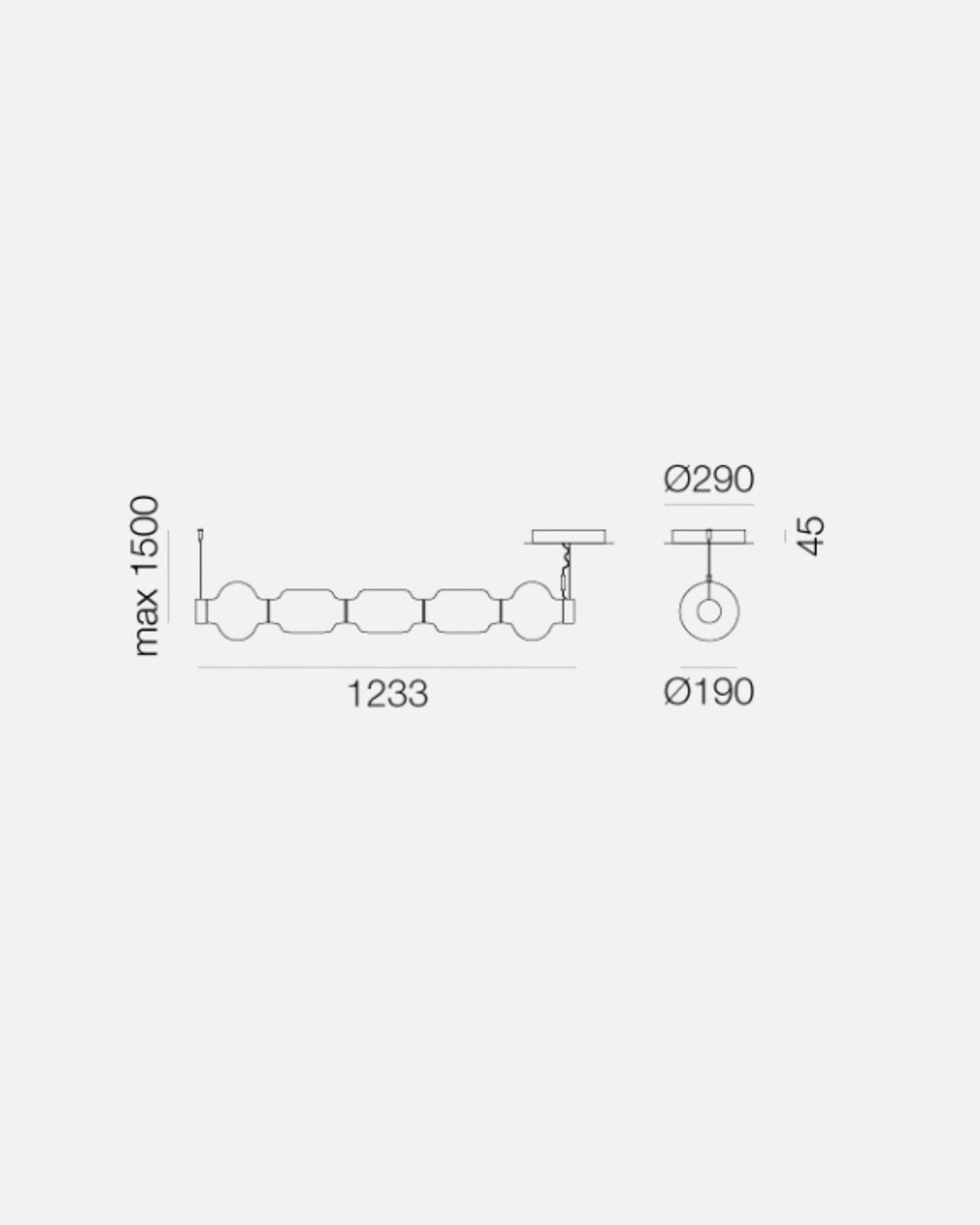 Alambicco Horizontal Pendant Light