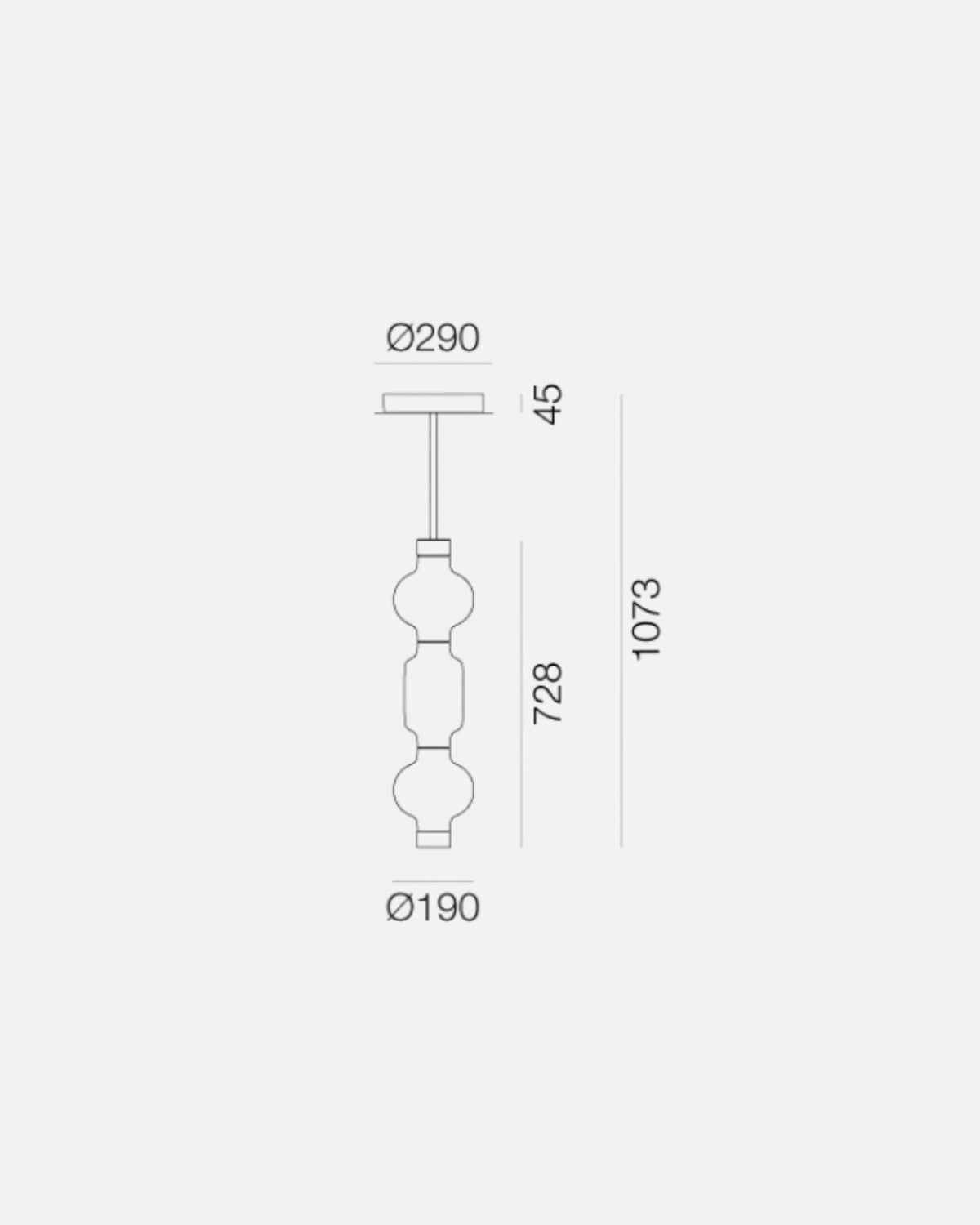 Alambicco Vertical Pendant Light