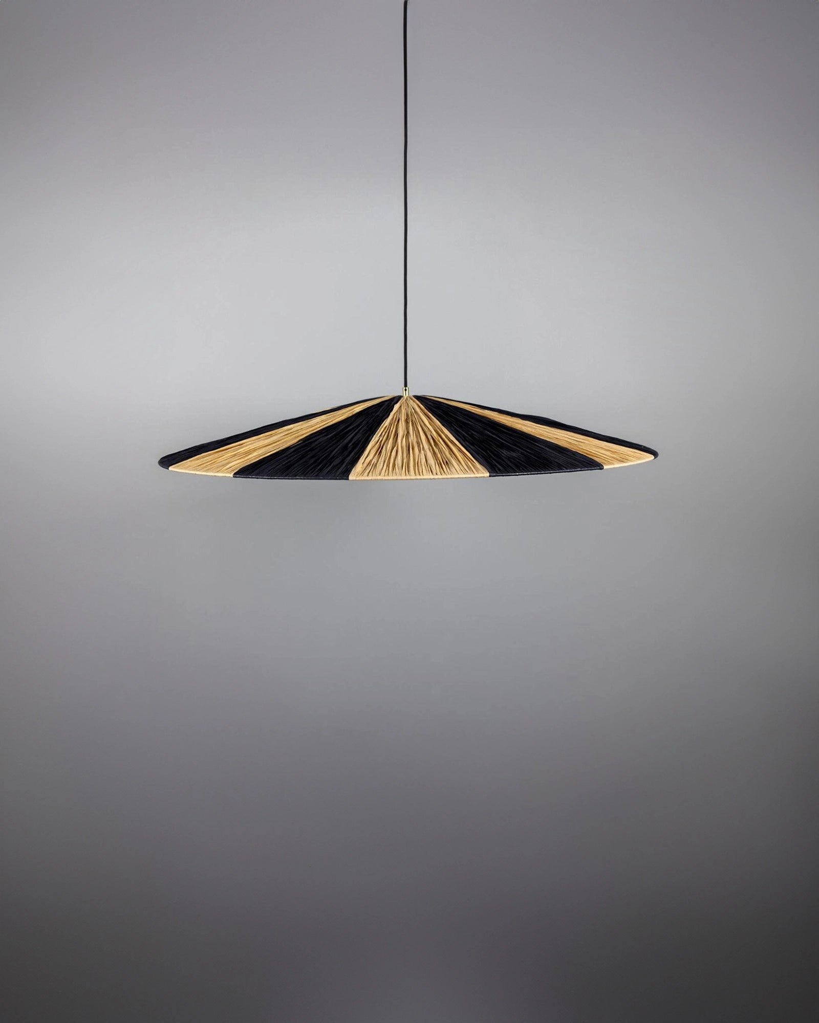 Vernon Raffia Striped Pendant Light