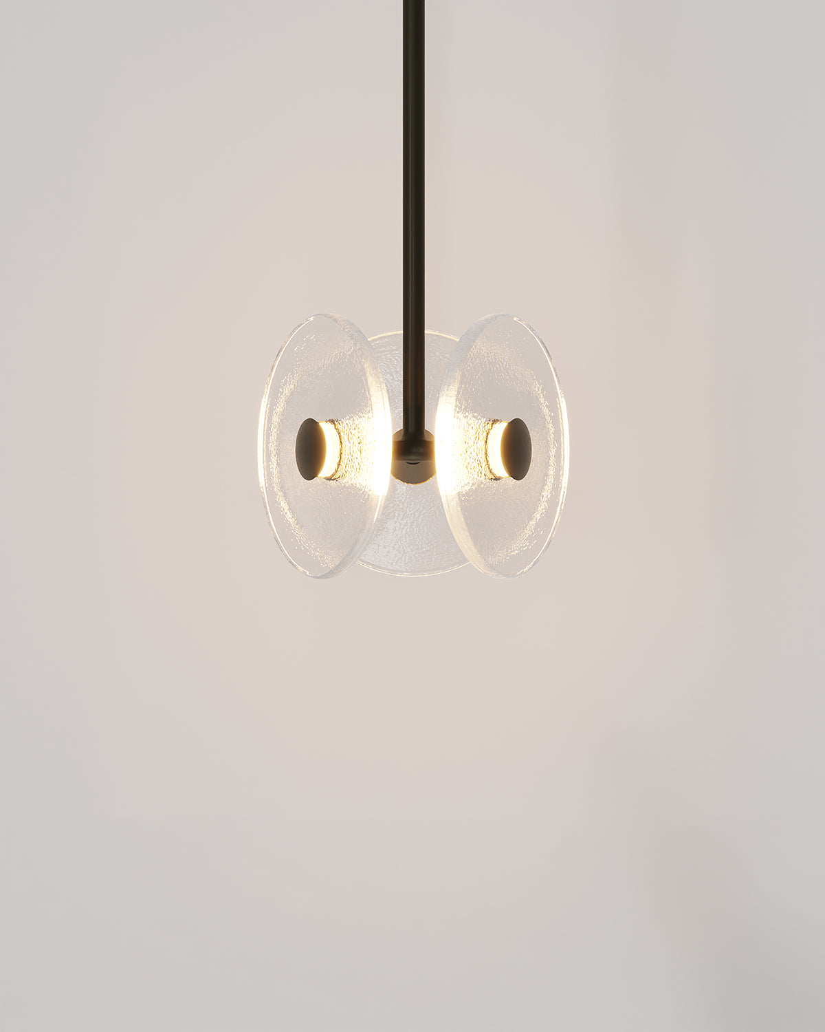 Coral Tri Rod Pendant Light