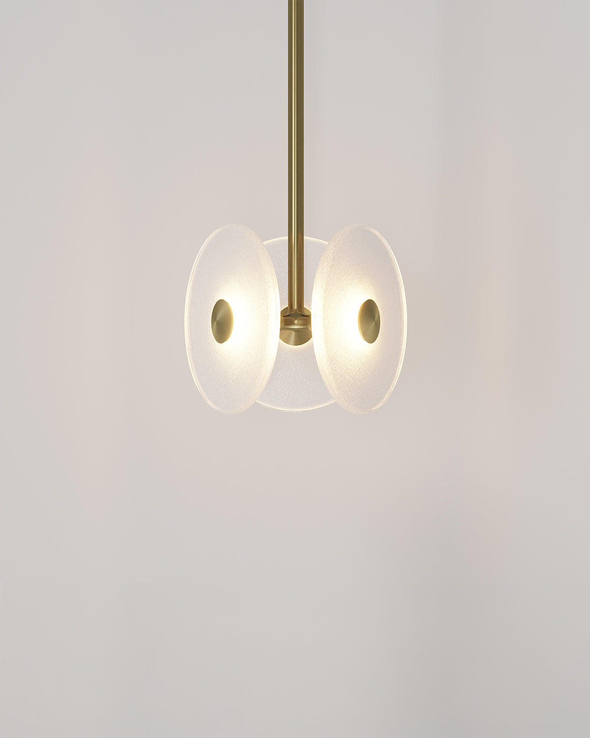 Coral Tri Rod Pendant Light