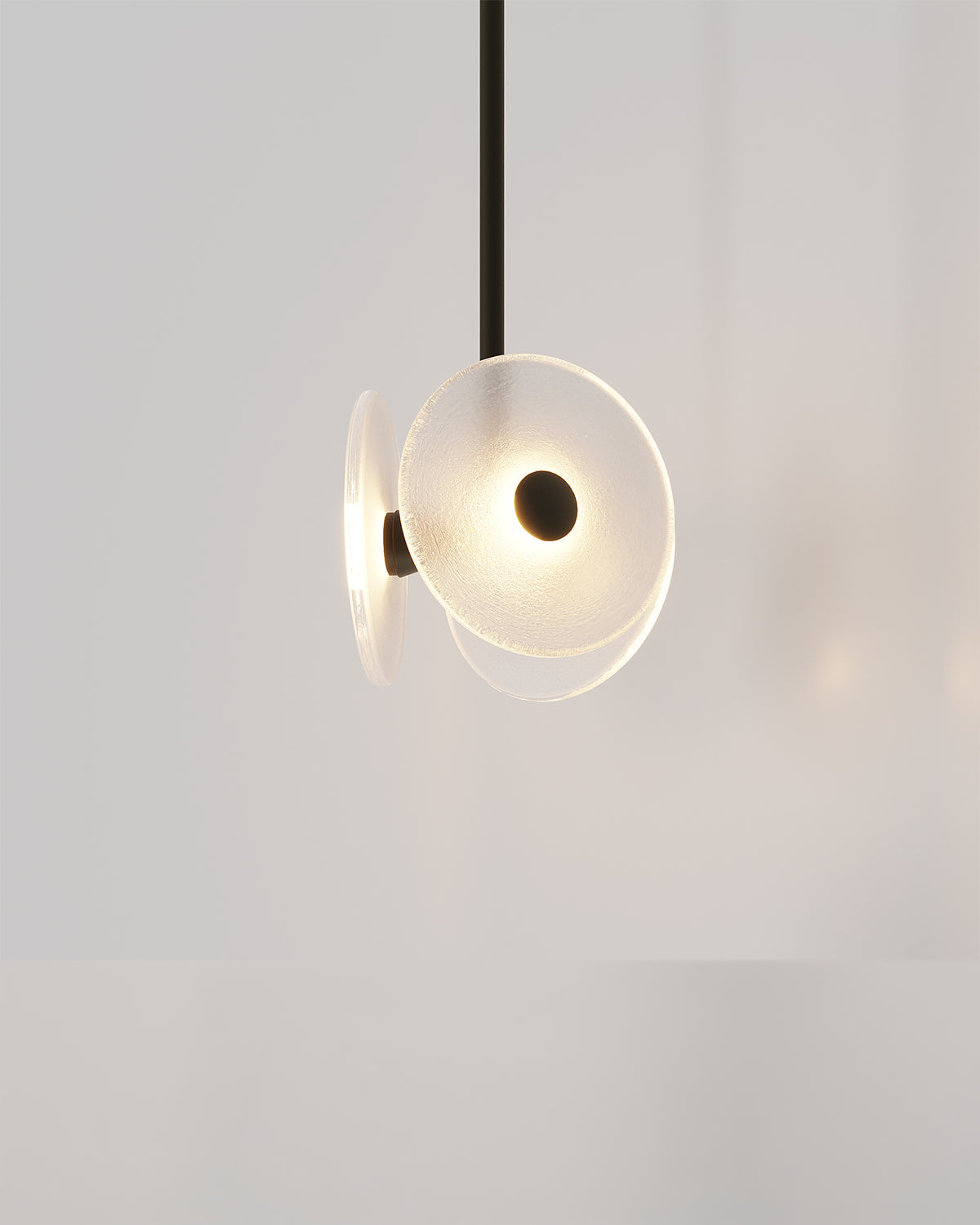 Coral Tri Rod Pendant Light