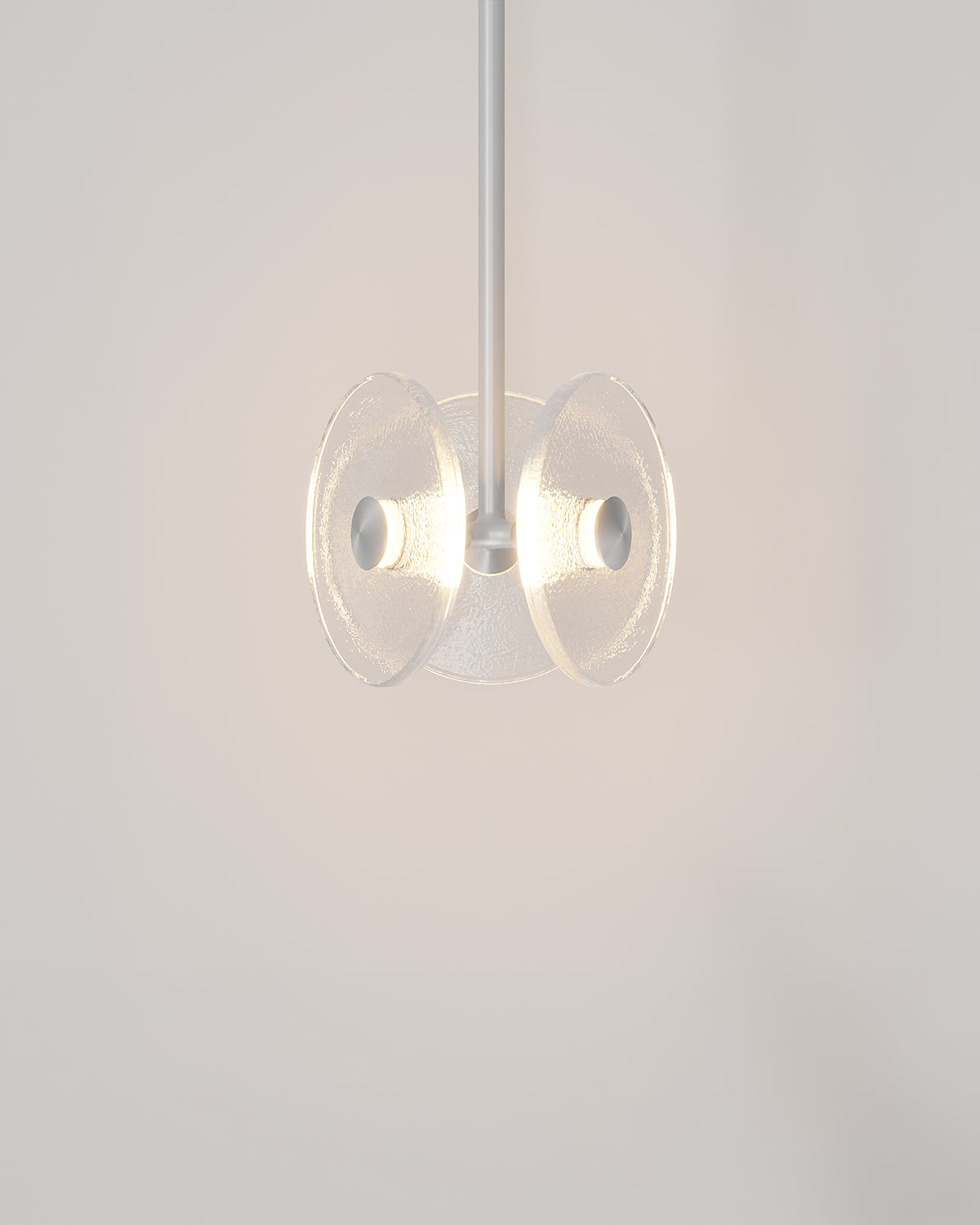 Coral Tri Rod Pendant Light