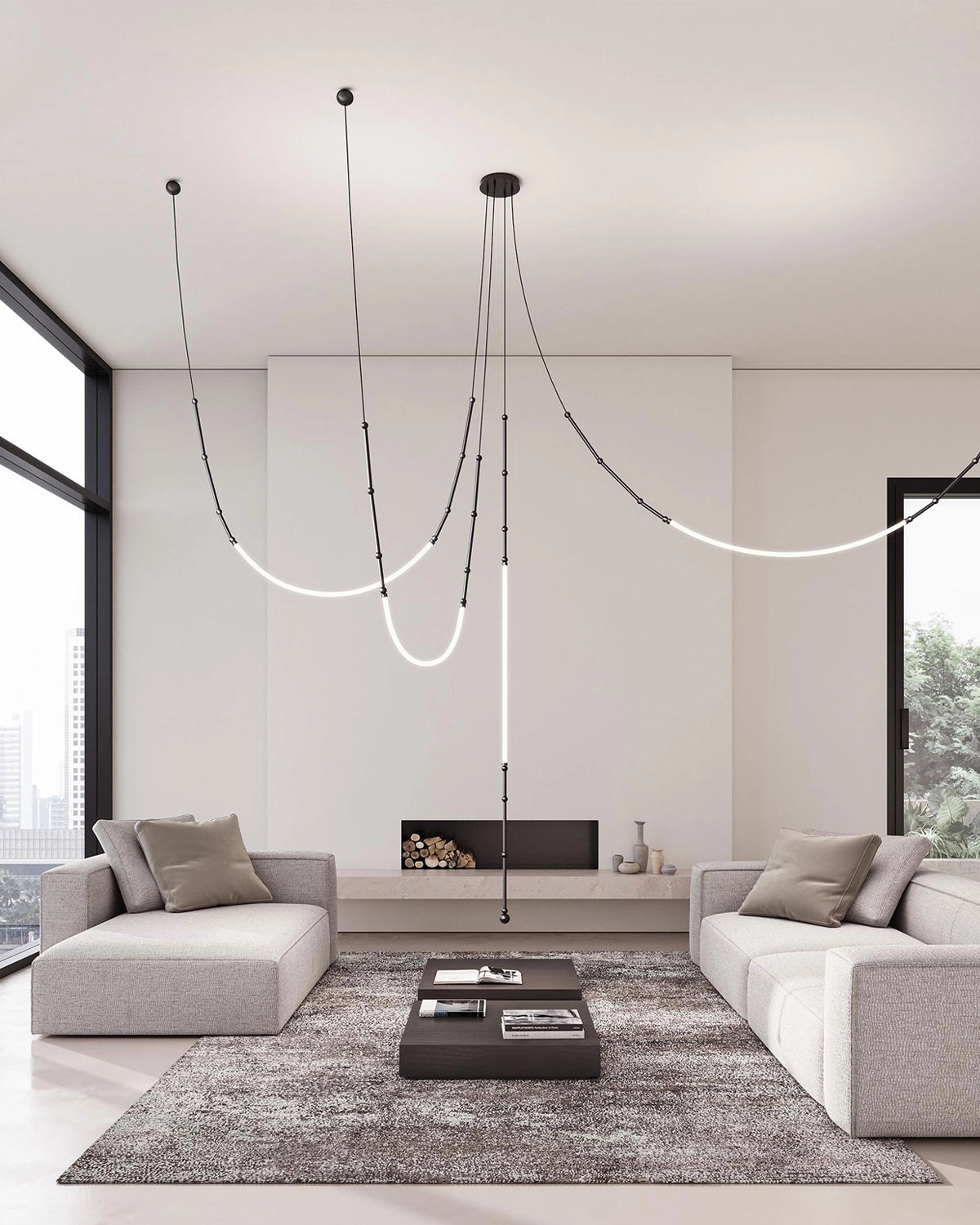 Leda 4lt Pendant Light