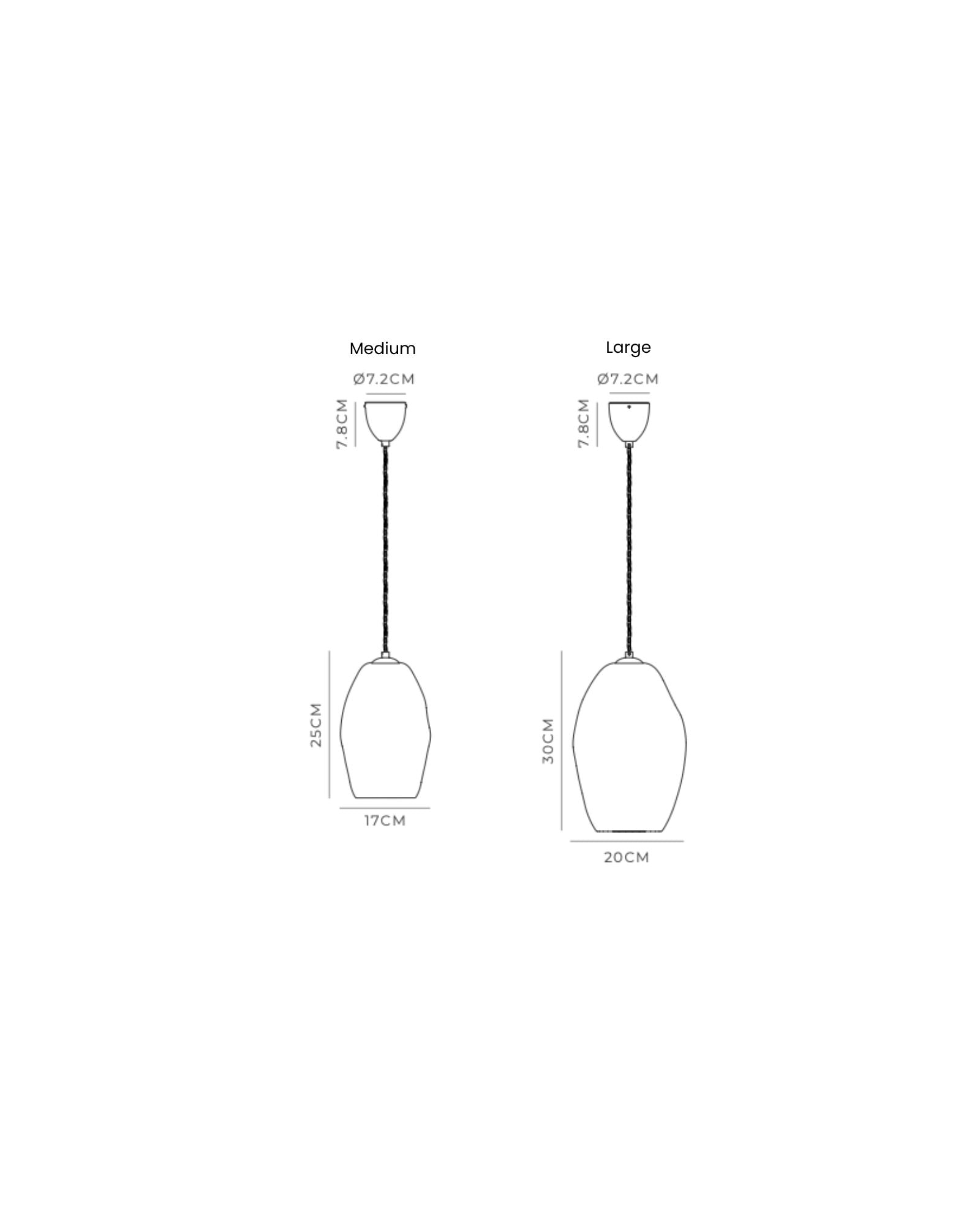 Organic White Pendant Light