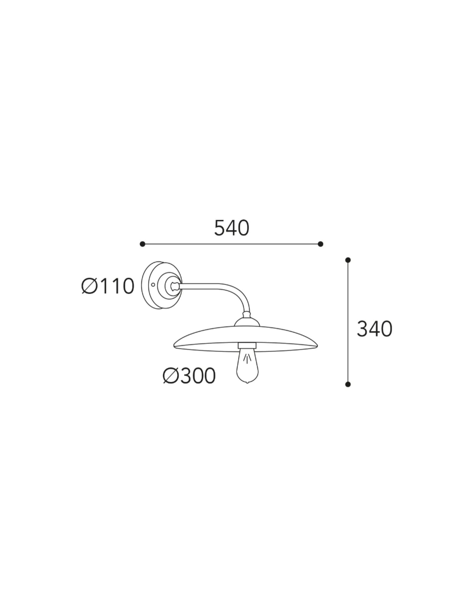Trasimeno Curve Wall Light