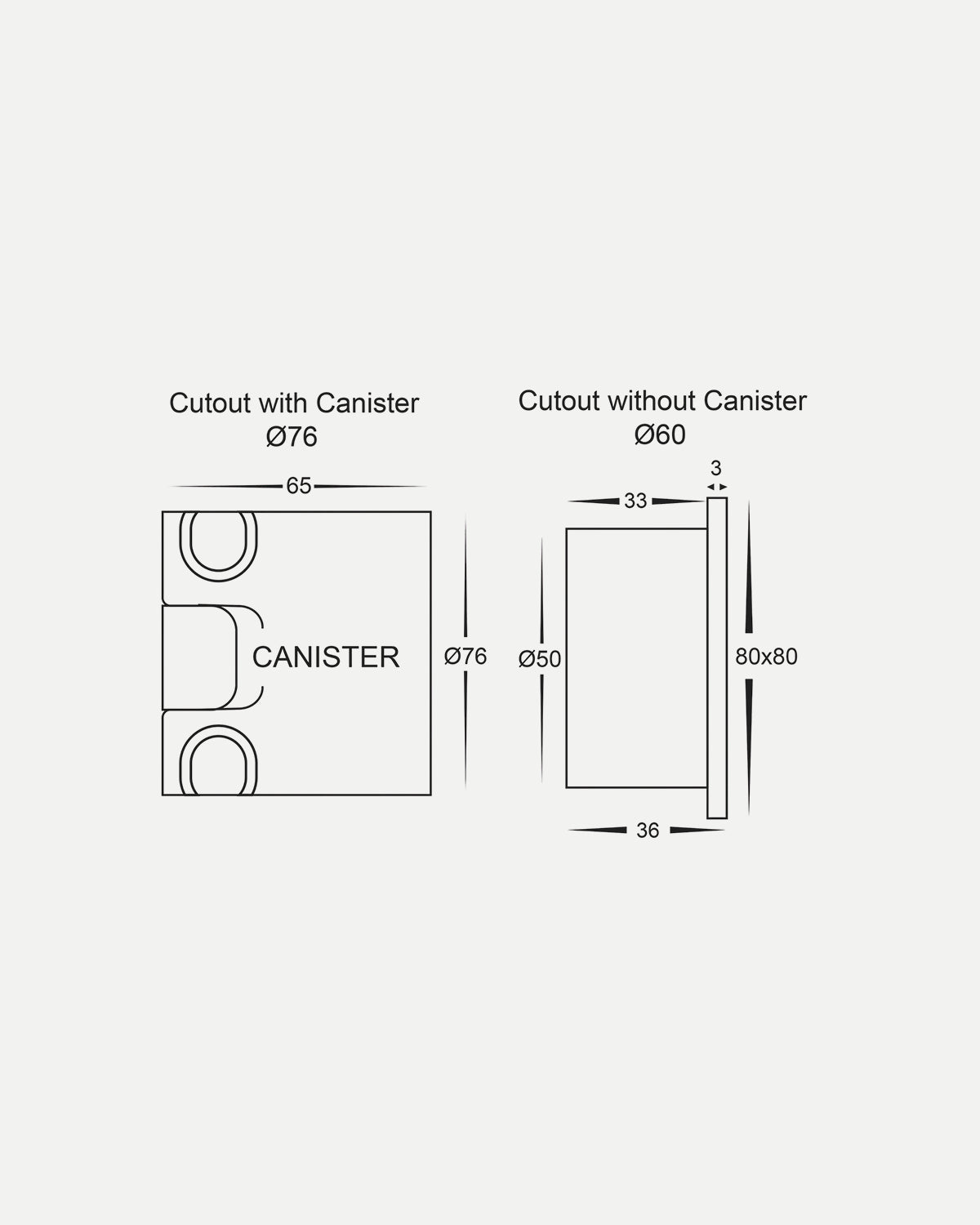 Reces Brass Square Step Light